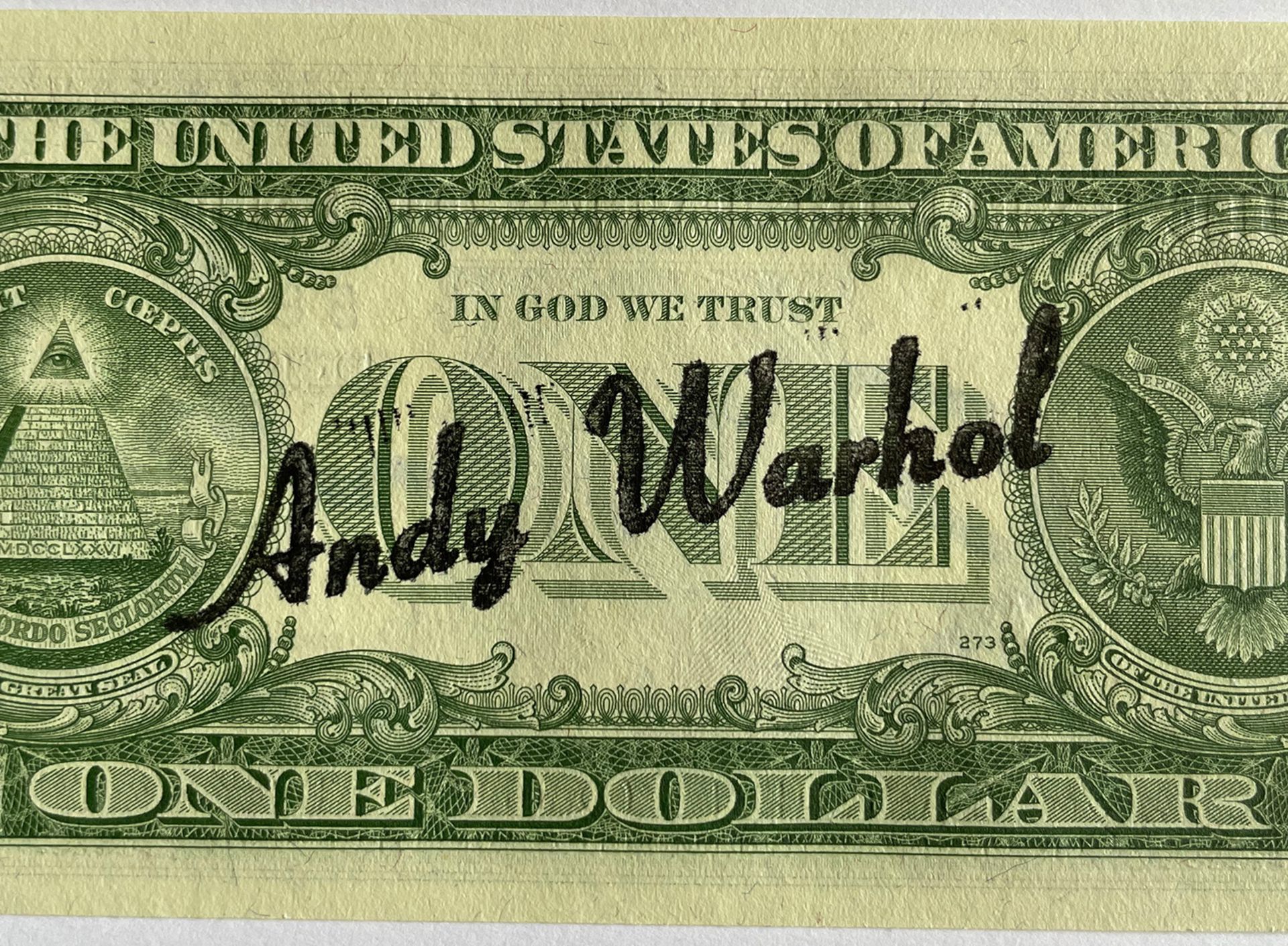 WARHOL, ANDY (1928-1987), 1 Dollar, George Washington, 1957, Autograph, Multiple, Serien-Nr. - Image 7 of 7