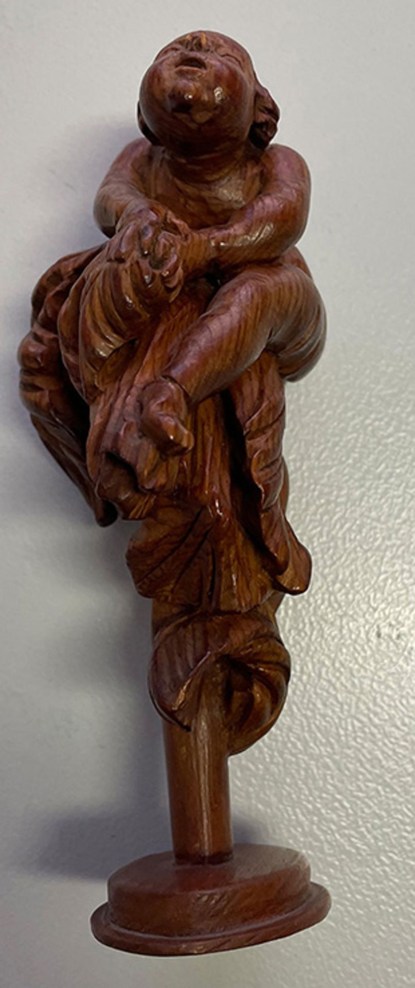 Putto, Holz Miniatur, 18. Jh., Höhe 14 cm - Image 3 of 4