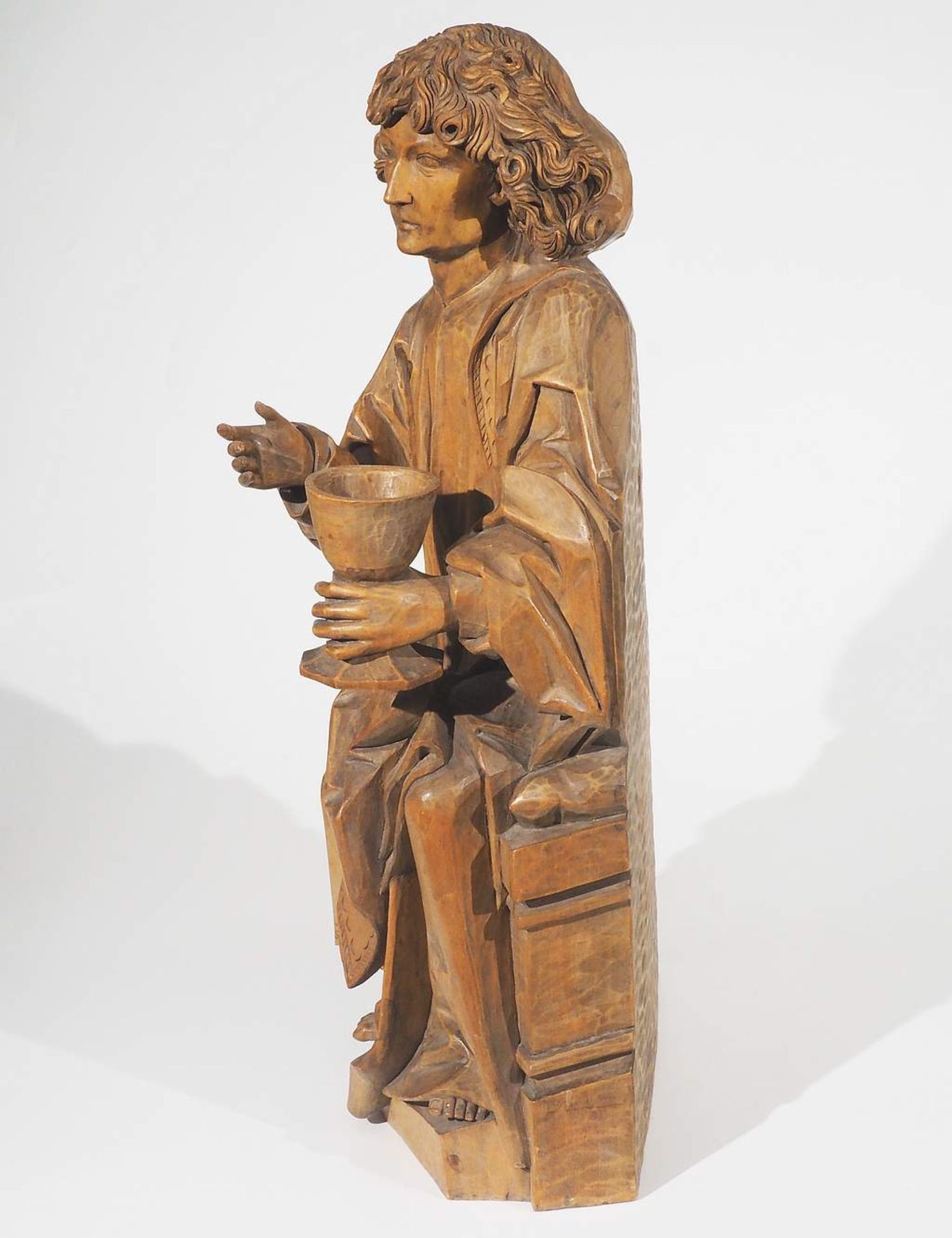 Apostel Johannes, nach Tilman Riemenschneider. Museumreplik. - Bild 6 aus 8