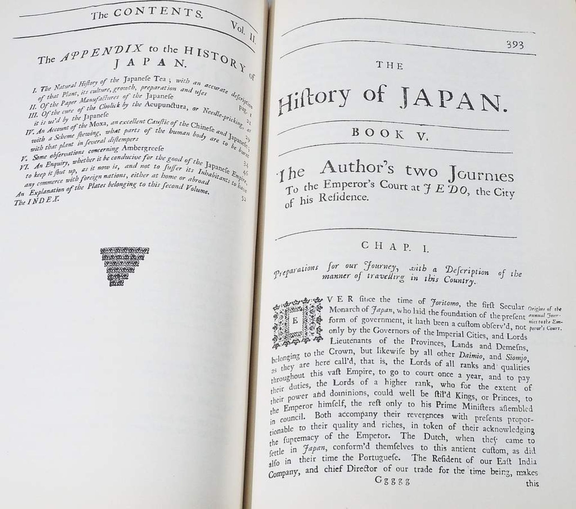 KAEMPFER, Engelbert. The History of Japan. Buch 1 - 4, Kopie von 1929, gedruckt in Kyoto/Japan. - Bild 8 aus 9