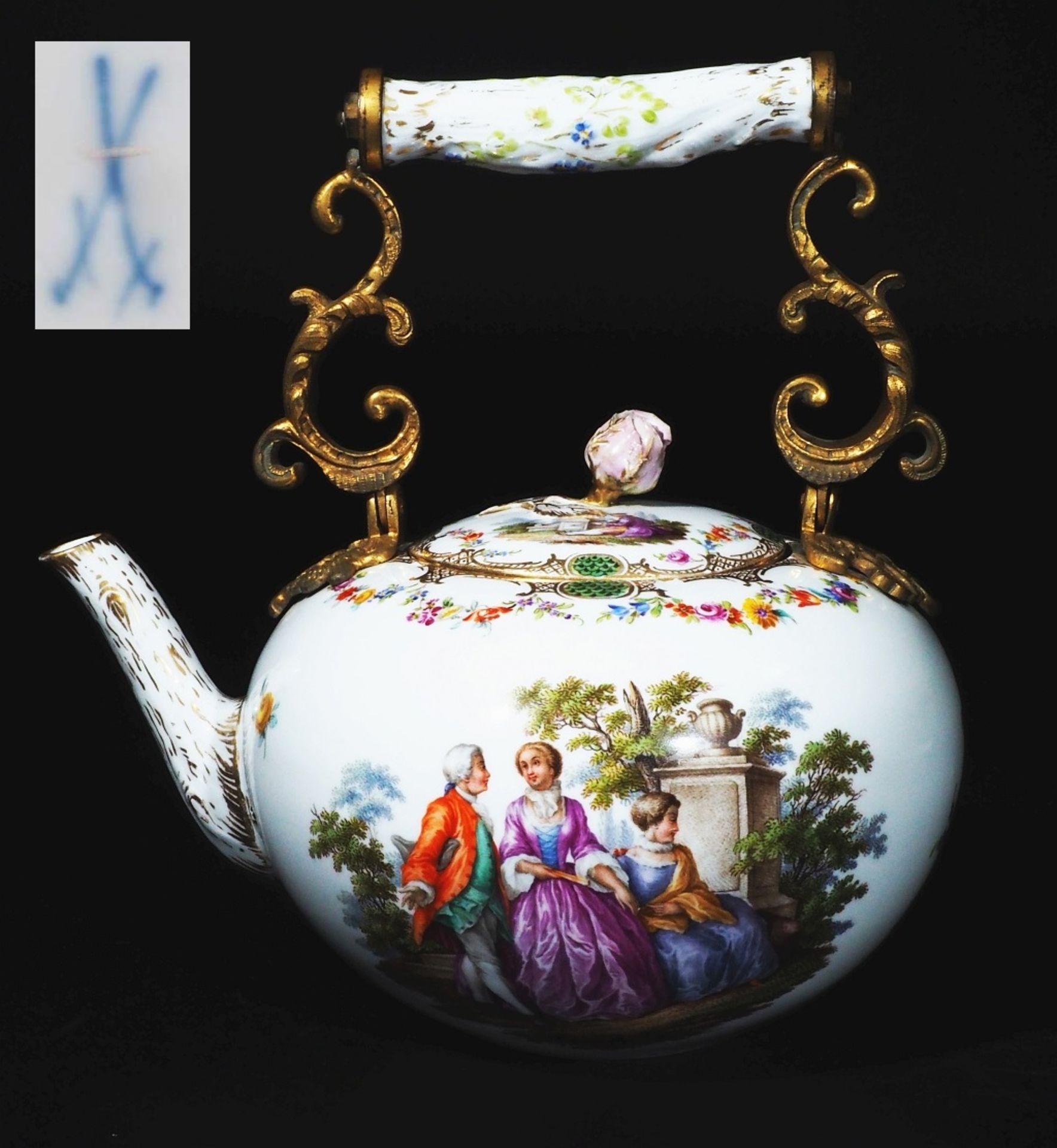 Teekanne, MEISSEN Ende um 1880/1900.