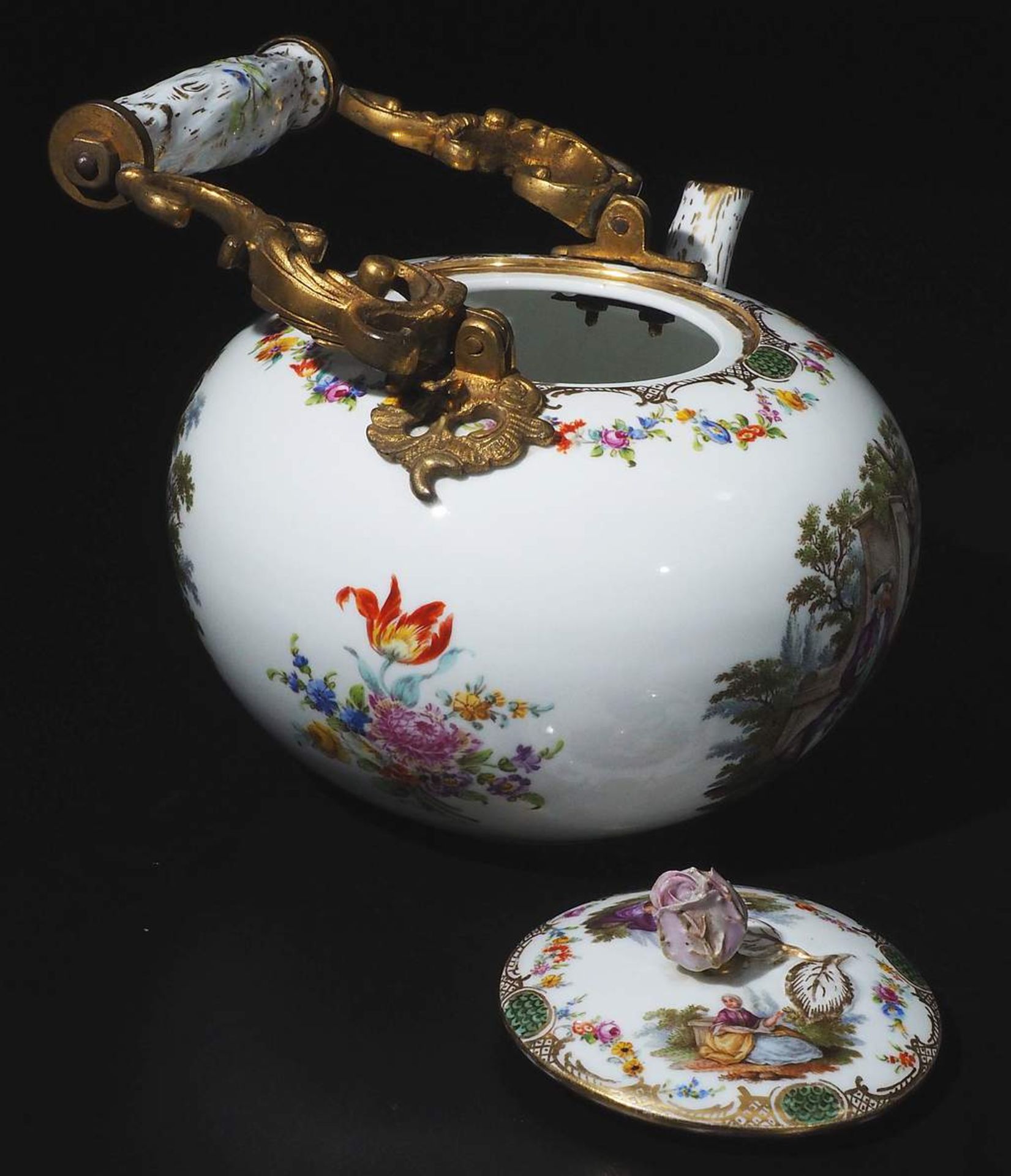 Teekanne, MEISSEN Ende um 1880/1900. - Bild 5 aus 7