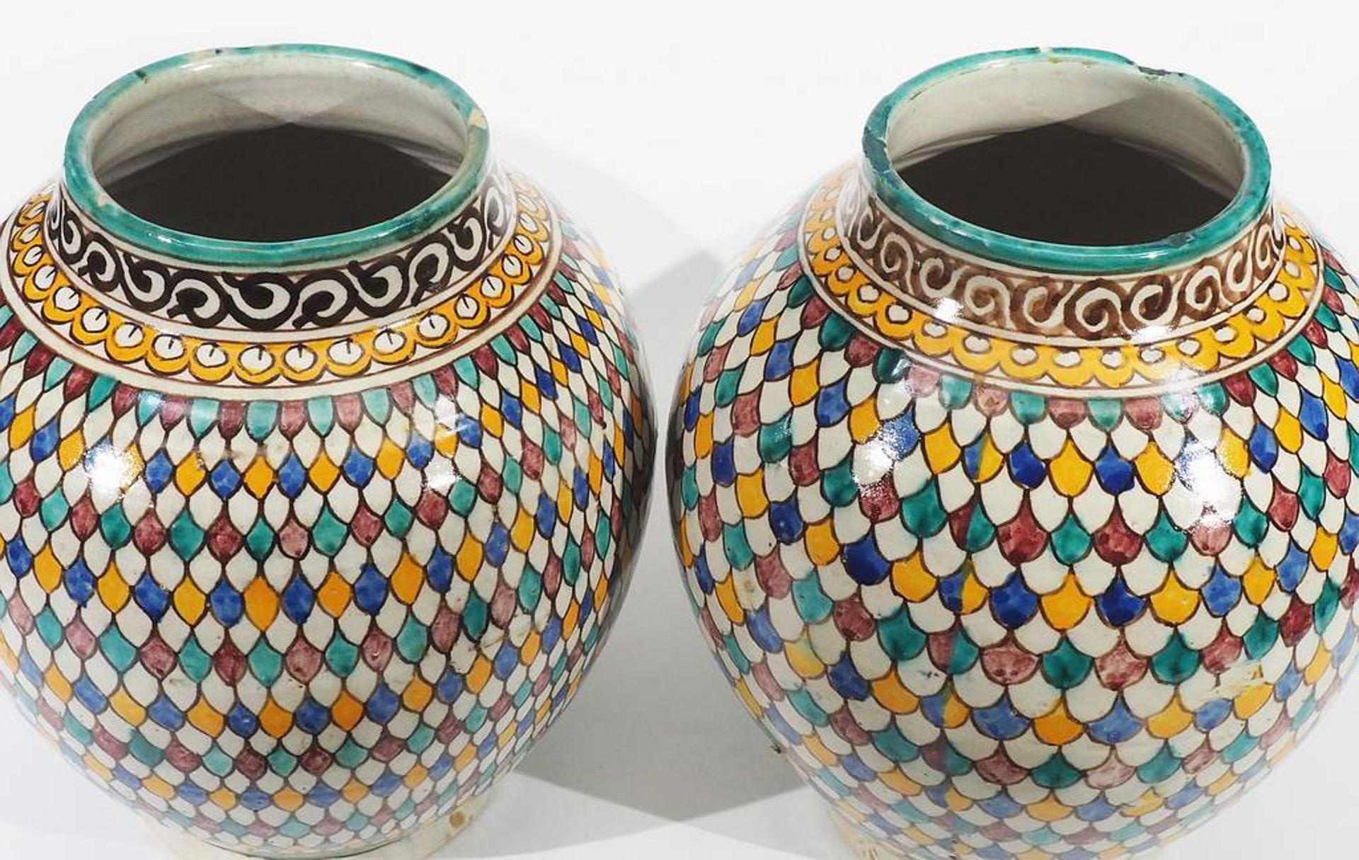 Paar Deckeldosen, Keramik. 20. Jahrhundert. - Bild 5 aus 6