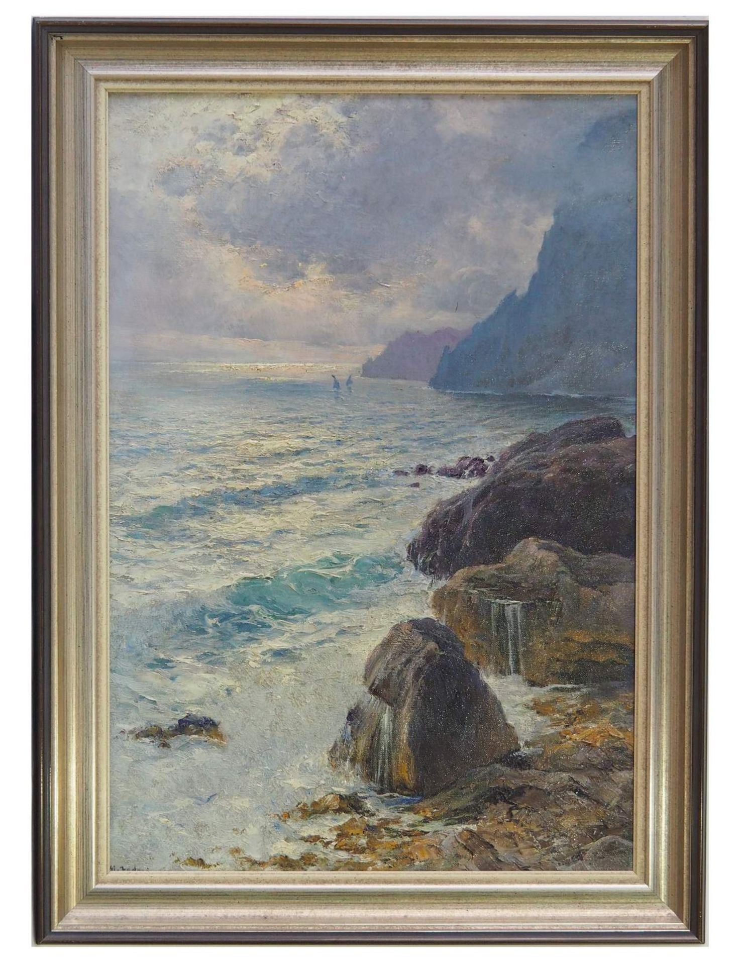 FEDERICO, Michele. Italien, 1884 - 1966. Küste von Capri. - Bild 3 aus 5