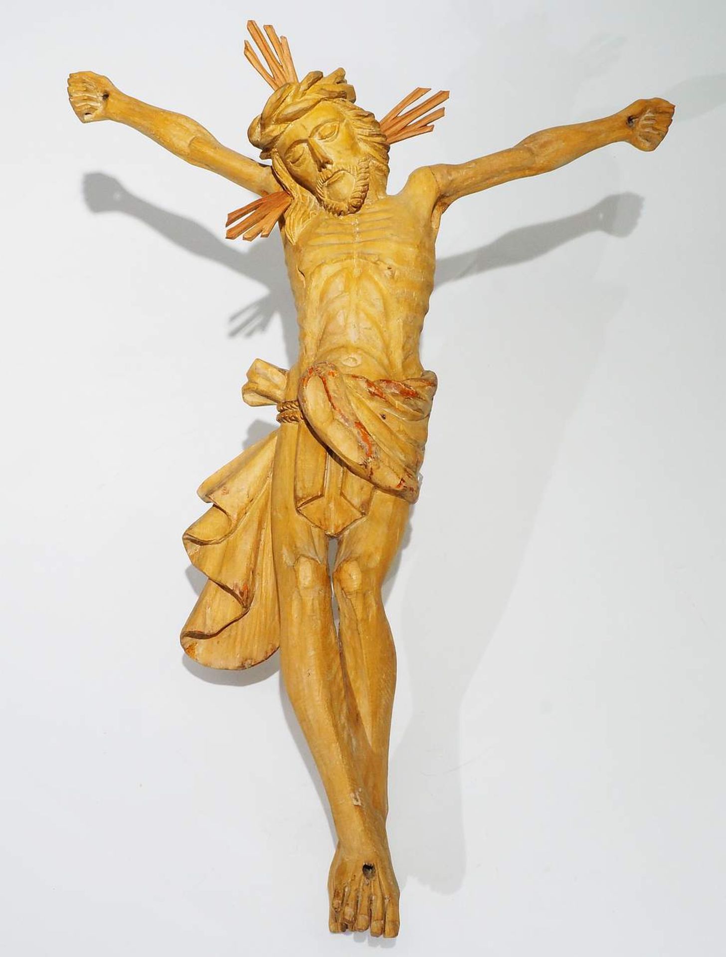 Korpus "Gekreuzigter Christus", wohl Süddeutschland um 1800. - Bild 2 aus 6