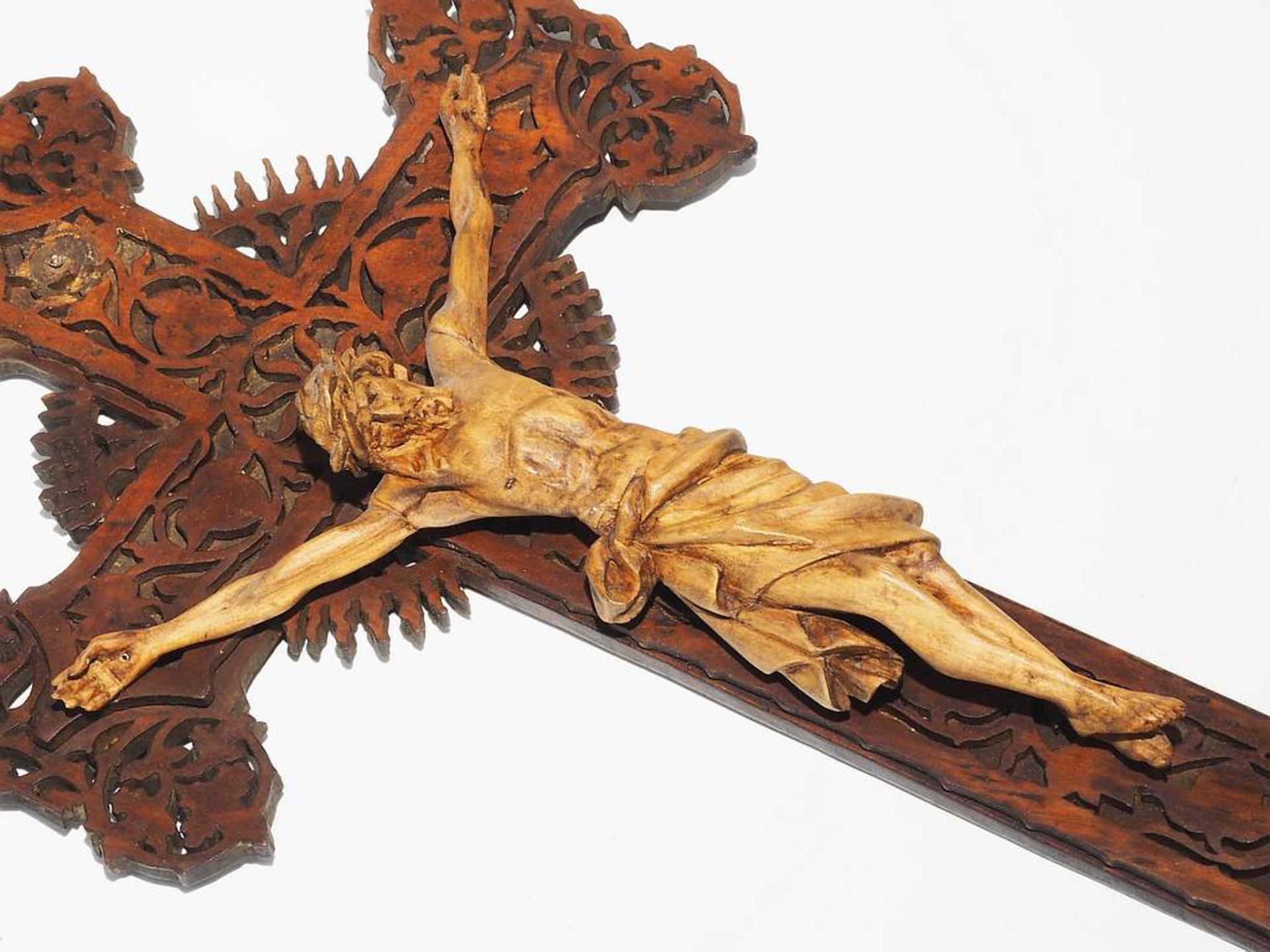 Christus Korpus am Kreuz. 20. Jahrhundert. - Image 5 of 5