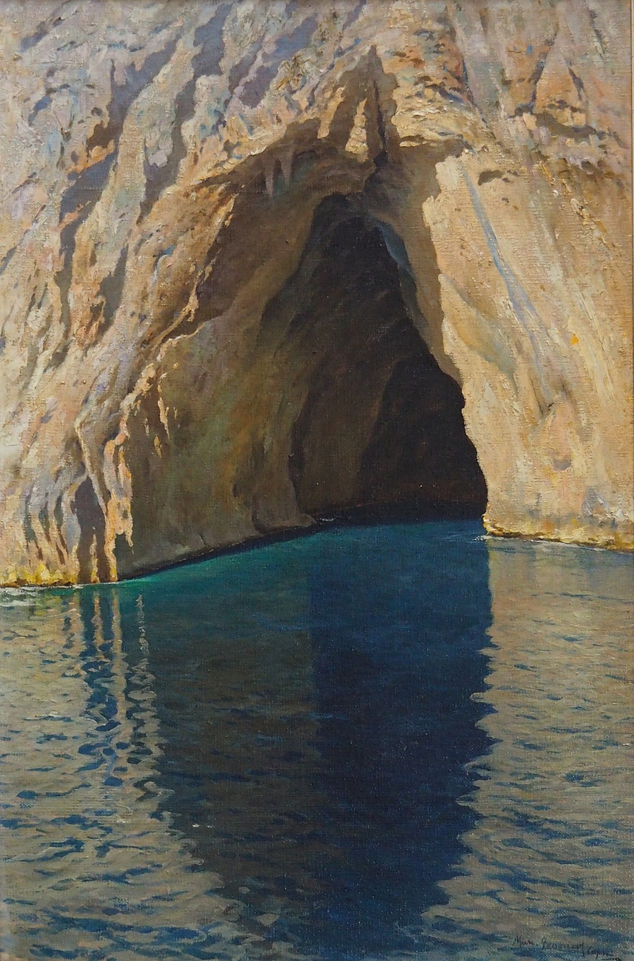 FEDERICO, Michele. Italien, 1884 - 1966. "Grotta del Marinai, Capri".