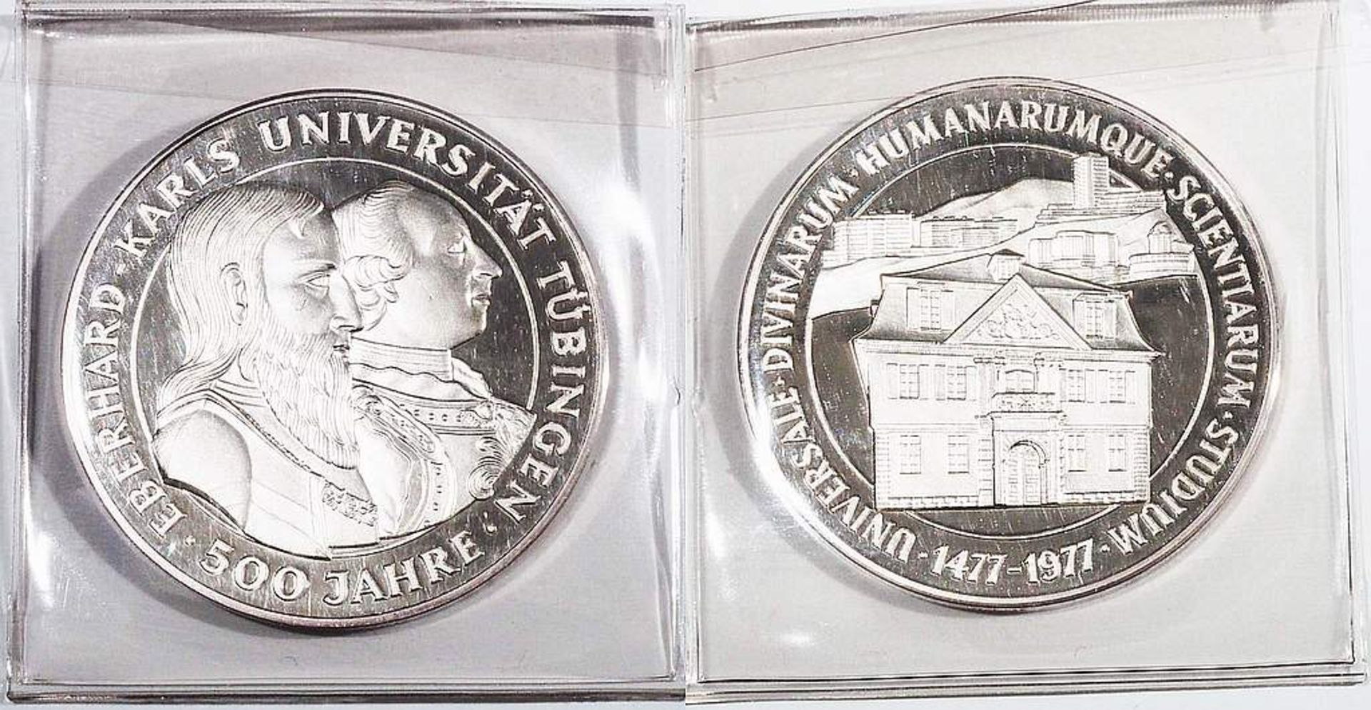 Silbermedaille 500 Jahre Universität Tübingen 1477 - 1977.