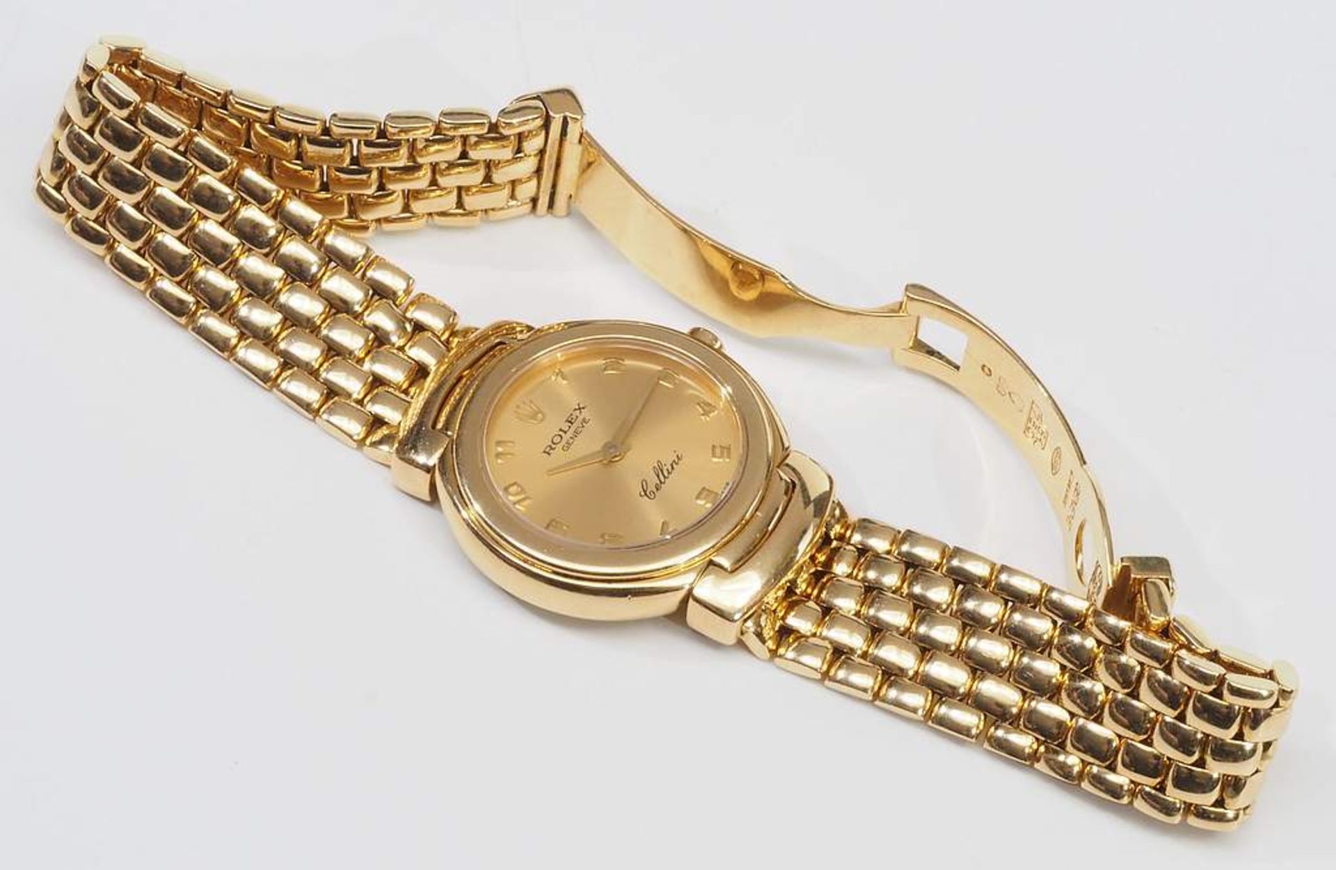 Damen Armbanduhr ROLEX, 750er Gelbgold - Image 4 of 8