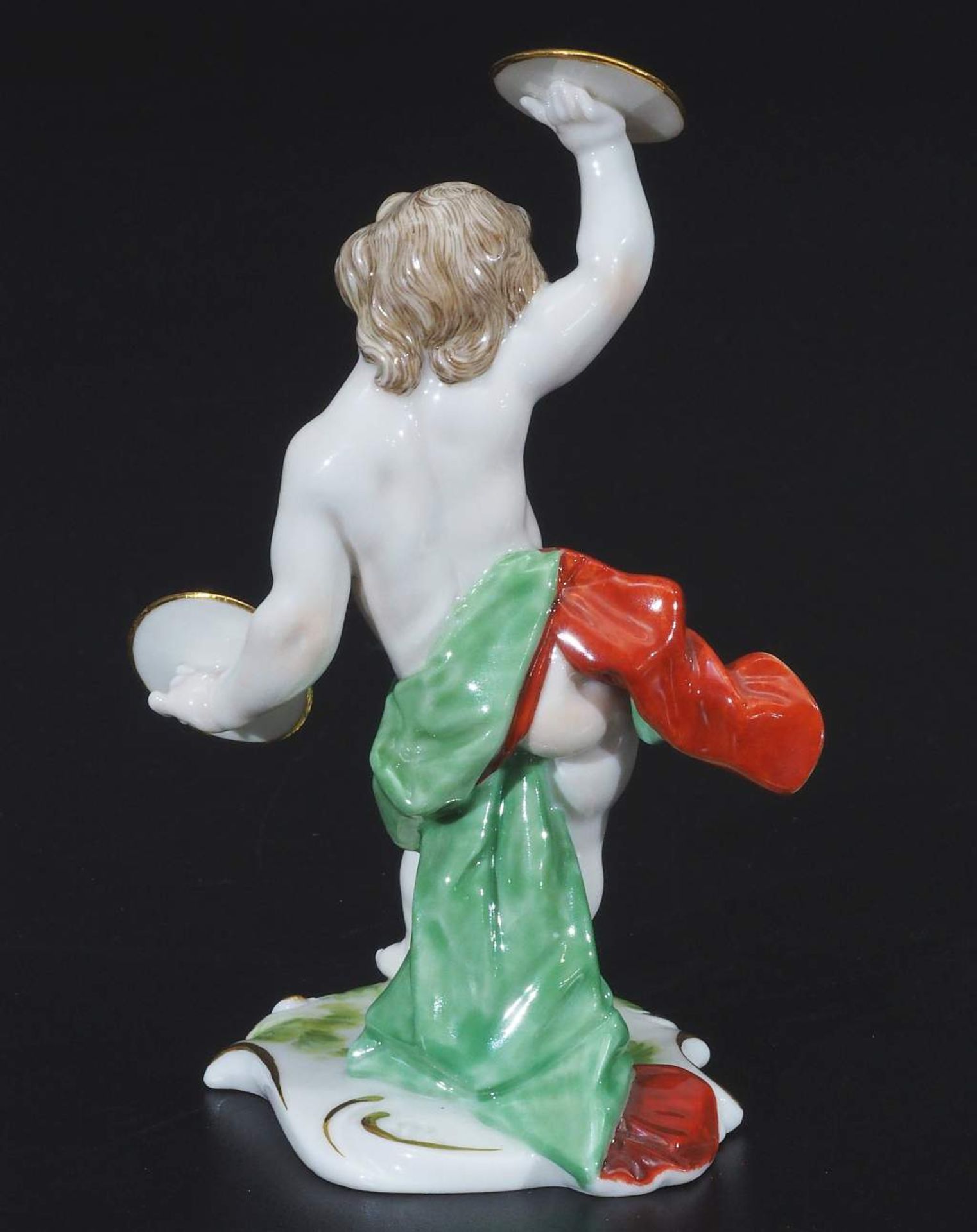 Putto mit Schlagbecken. NYMPHENBURG, Modell Nr. 346. - Bild 4 aus 7