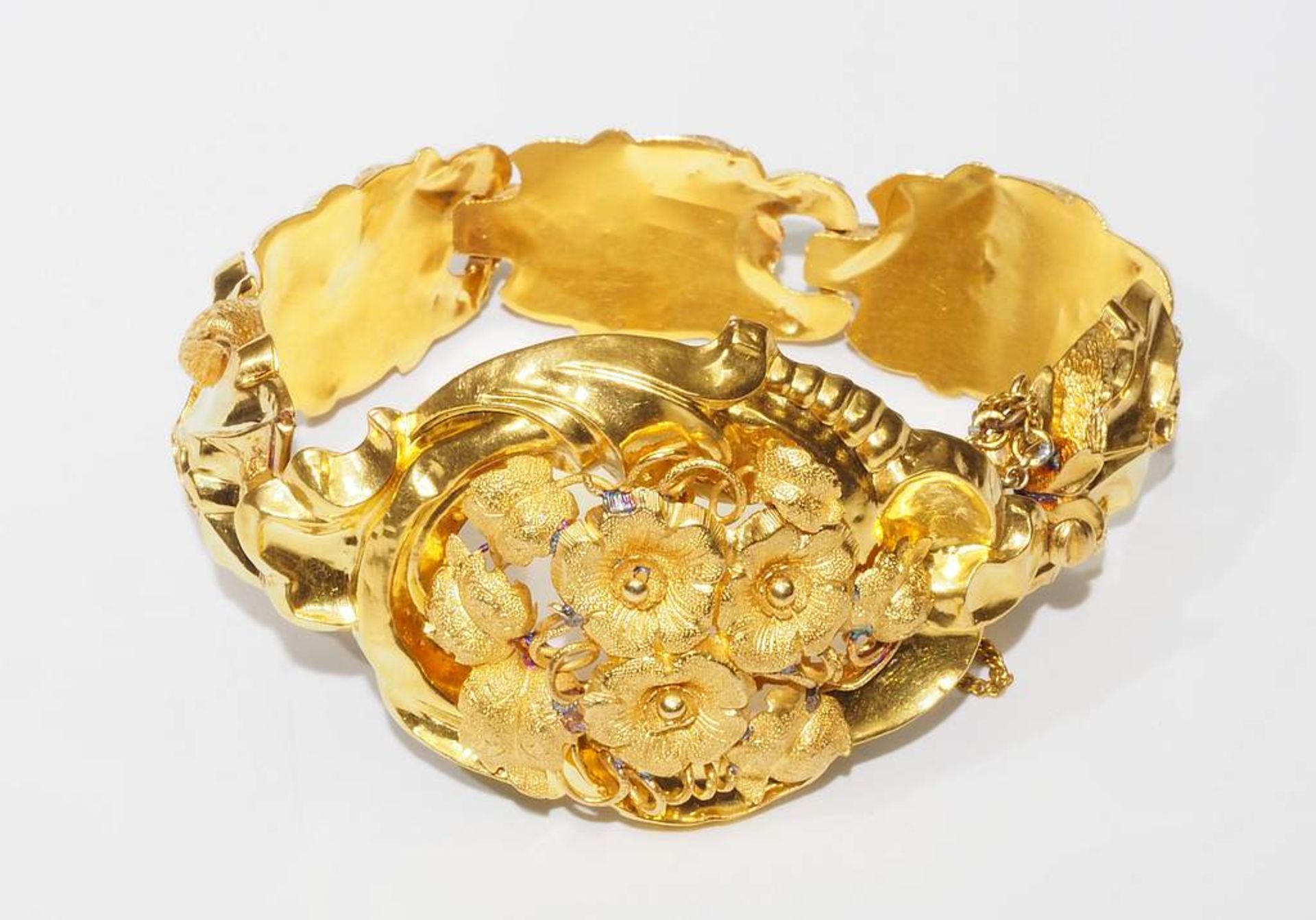 Biedermeier-Armband. 850er Gold geprüft. - Bild 4 aus 6