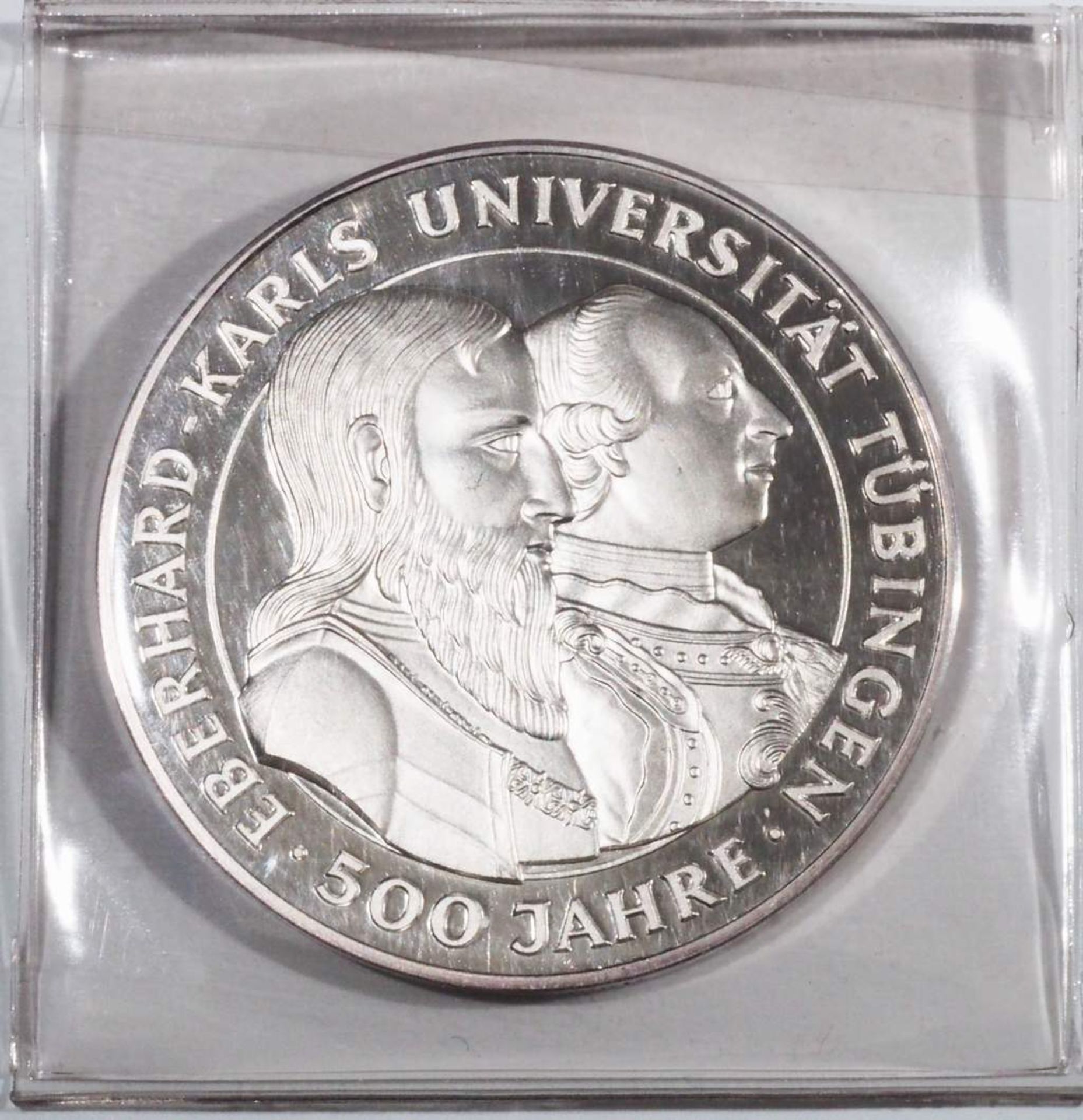 Silbermedaille 500 Jahre Universität Tübingen 1477 - 1977. - Bild 3 aus 4