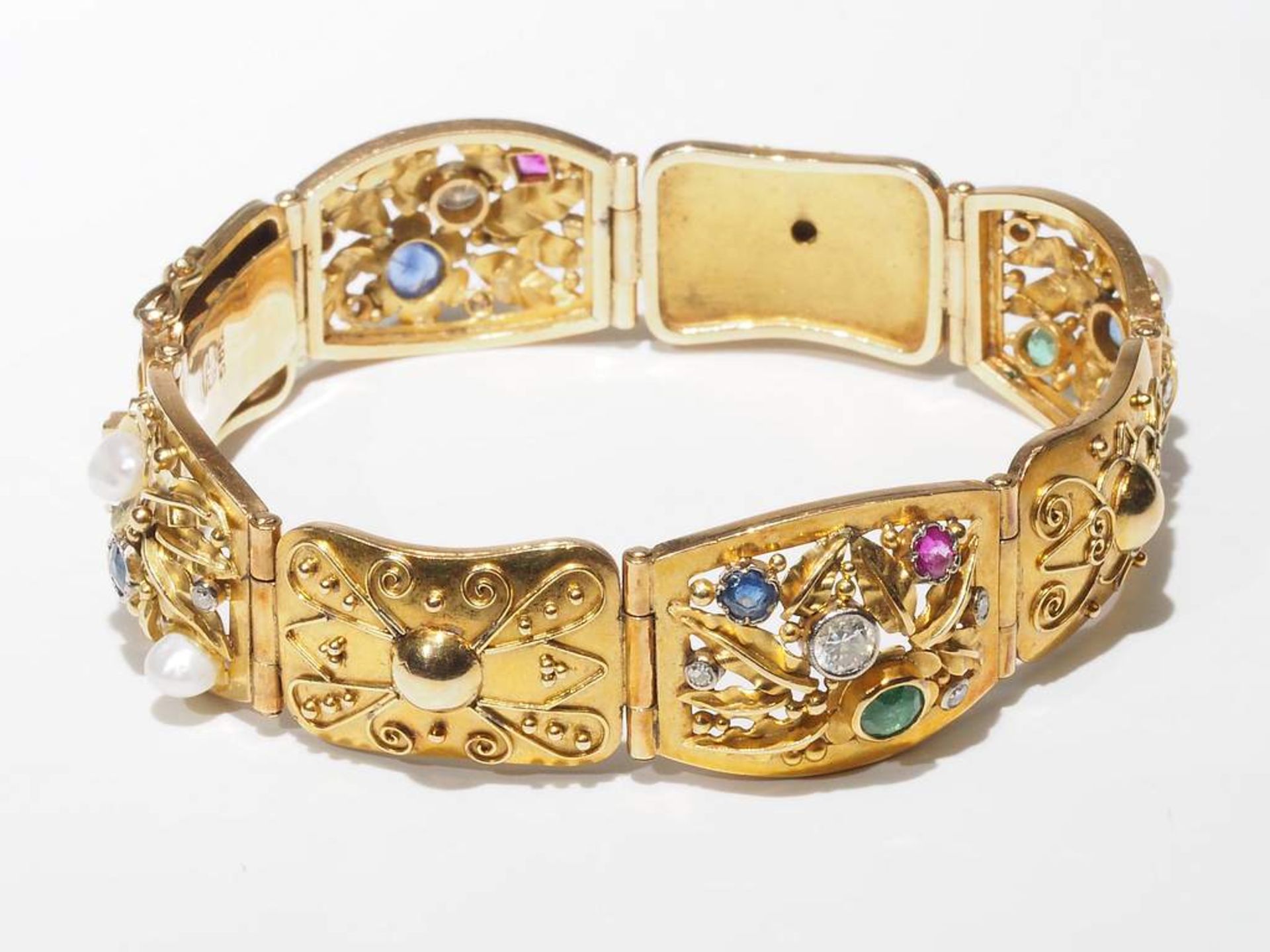 Armband, 585er Gelbgold, - Image 3 of 6