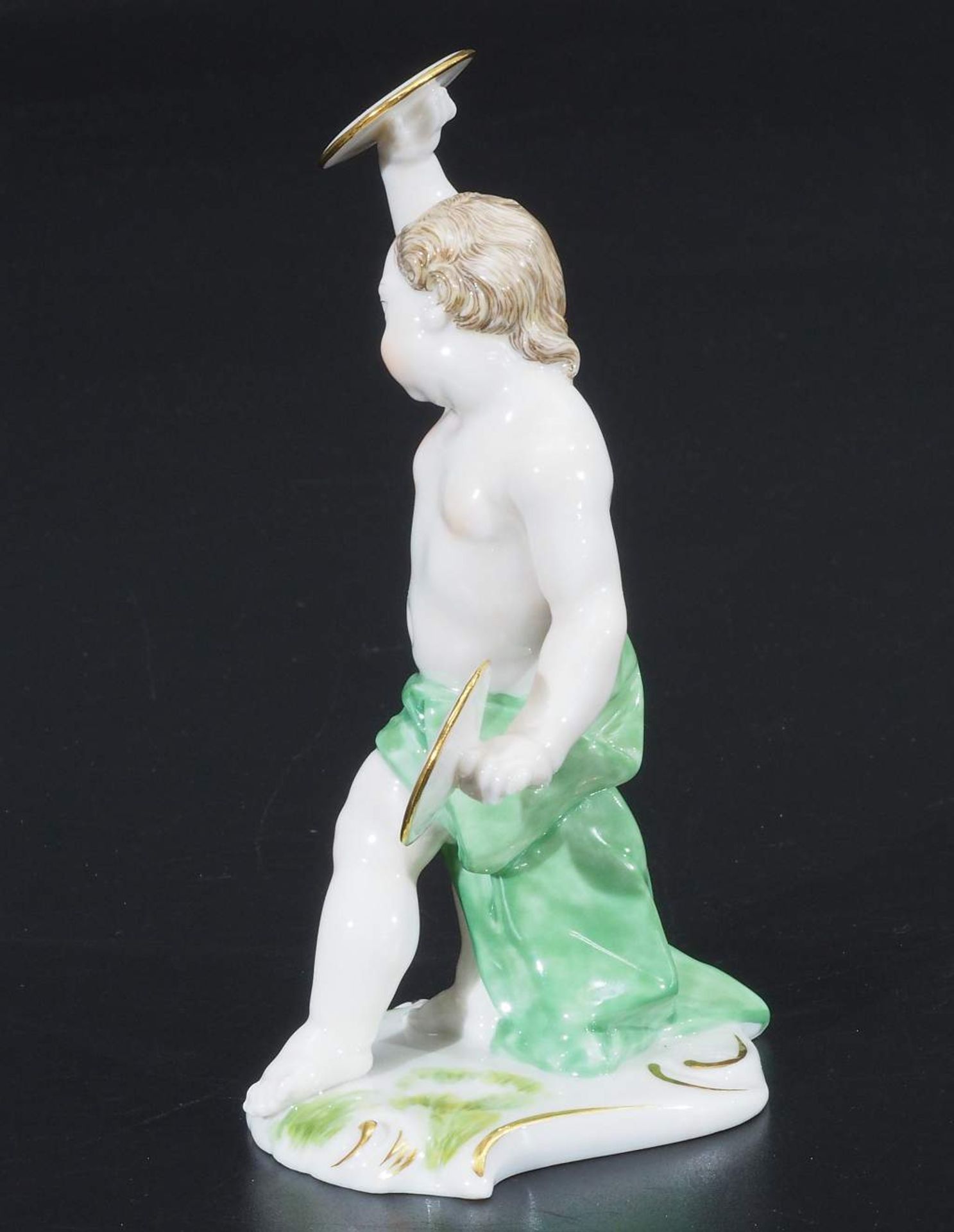 Putto mit Schlagbecken. NYMPHENBURG, Modell Nr. 346. - Bild 5 aus 7