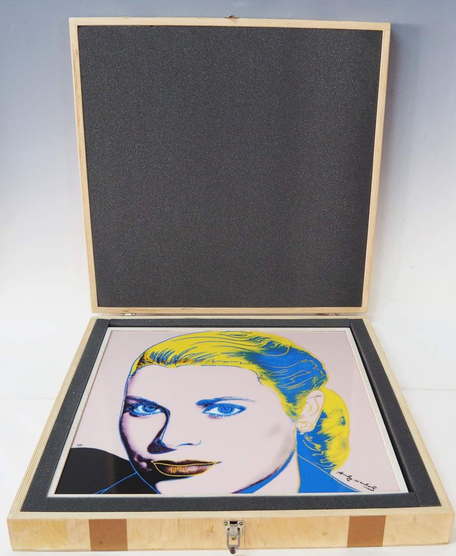 Nach ANDY WARHOL (1928 - 1987). Wandbild Porzellankachel Grace Kelly "Pink". - Image 11 of 12