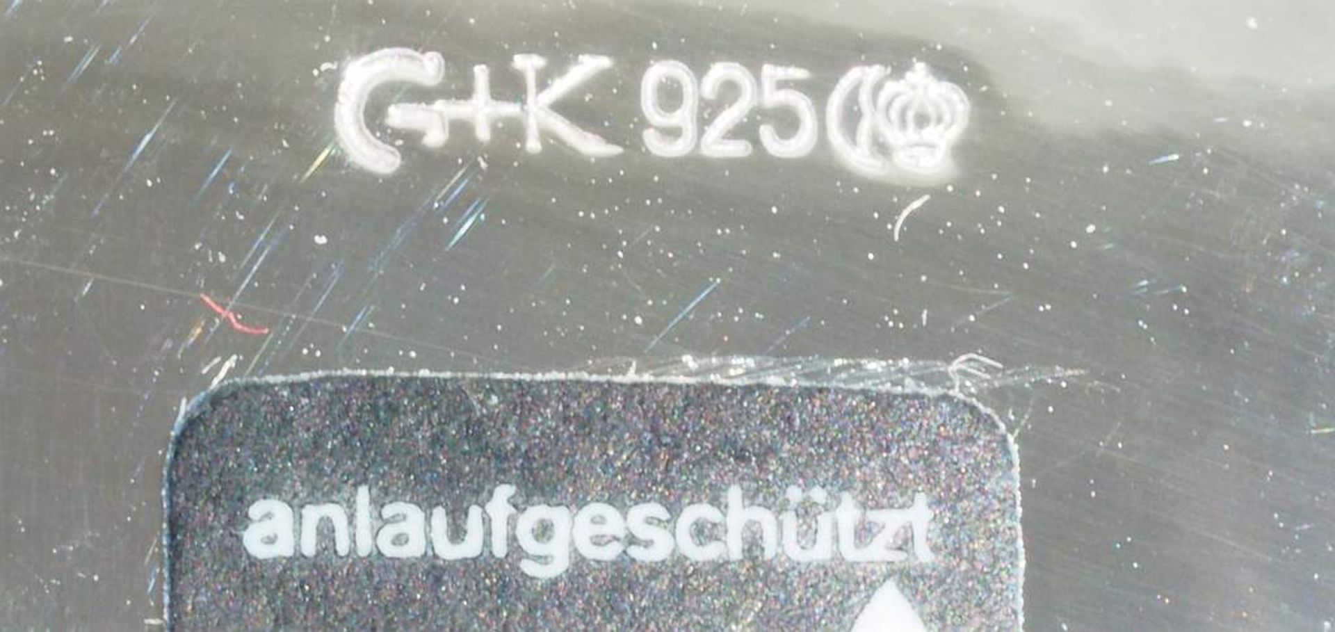 Elegantes Silberservice Sahne und Zucker auf Tablett. Gayer & Krauss, Schwäbisch Gmünd, 925er Sterli - Image 7 of 7