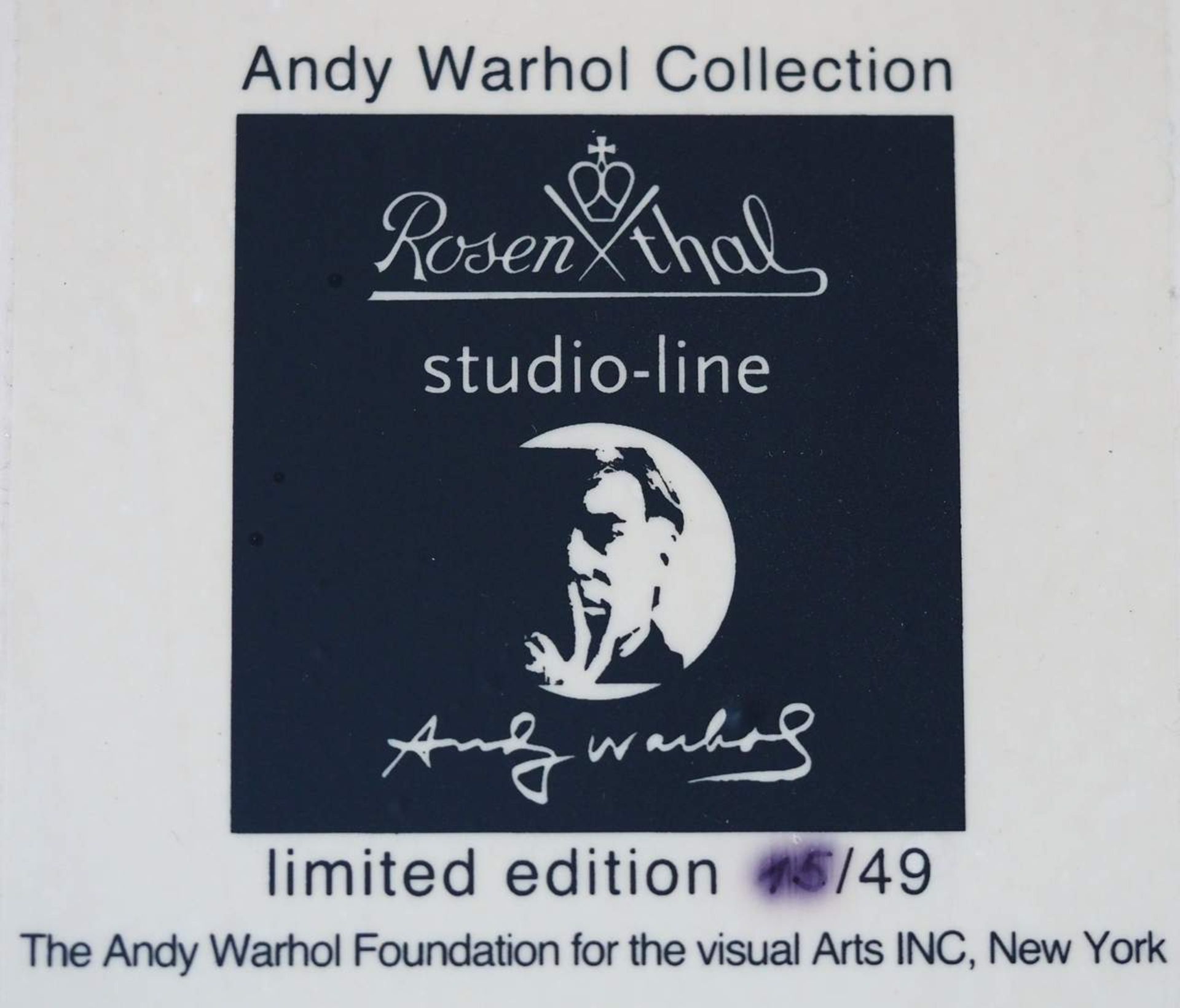 Nach ANDY WARHOL (1928 - 1987). Wandbild Porzellankachel Grace Kelly "Light Blue". - Bild 4 aus 11