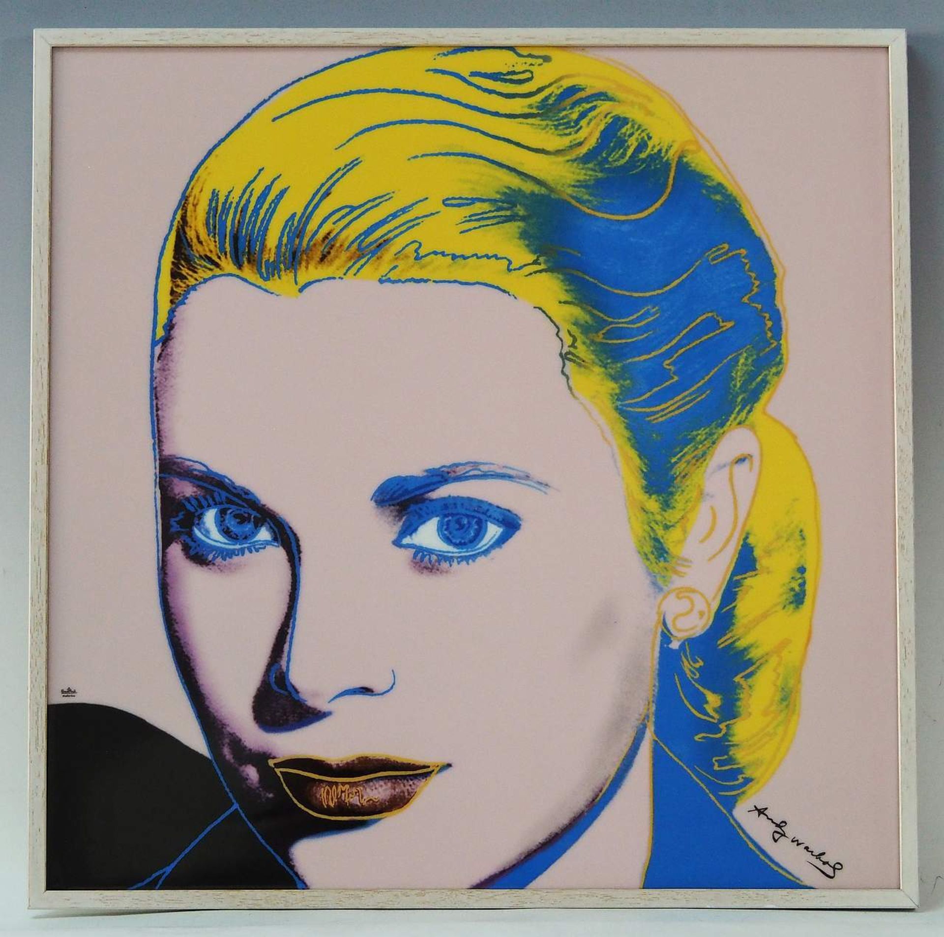 Nach ANDY WARHOL (1928 - 1987). Wandbild Porzellankachel Grace Kelly "Pink". - Image 3 of 12