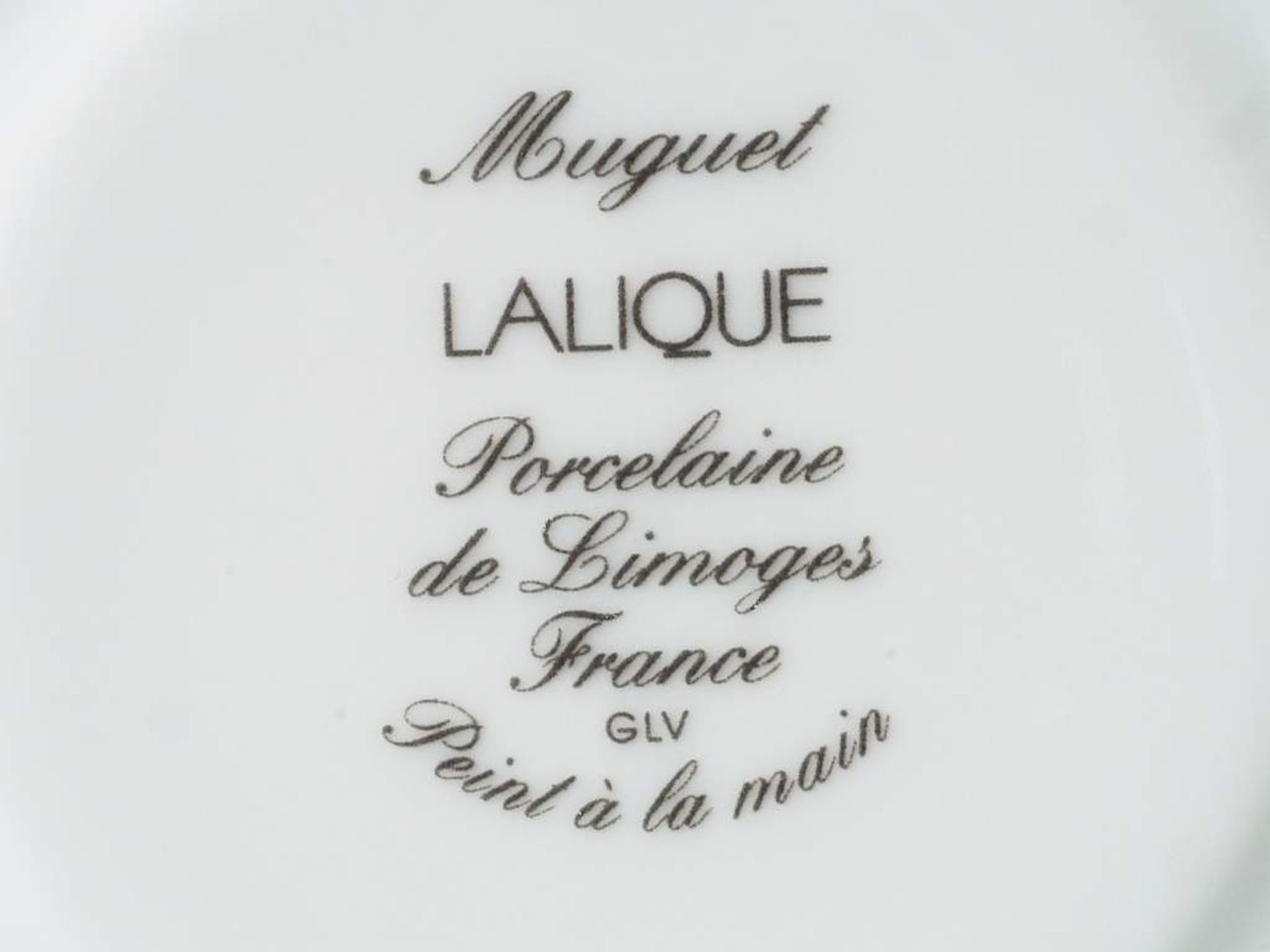 Moccatasssen. Untertassen. Lalique, France. - Image 5 of 6