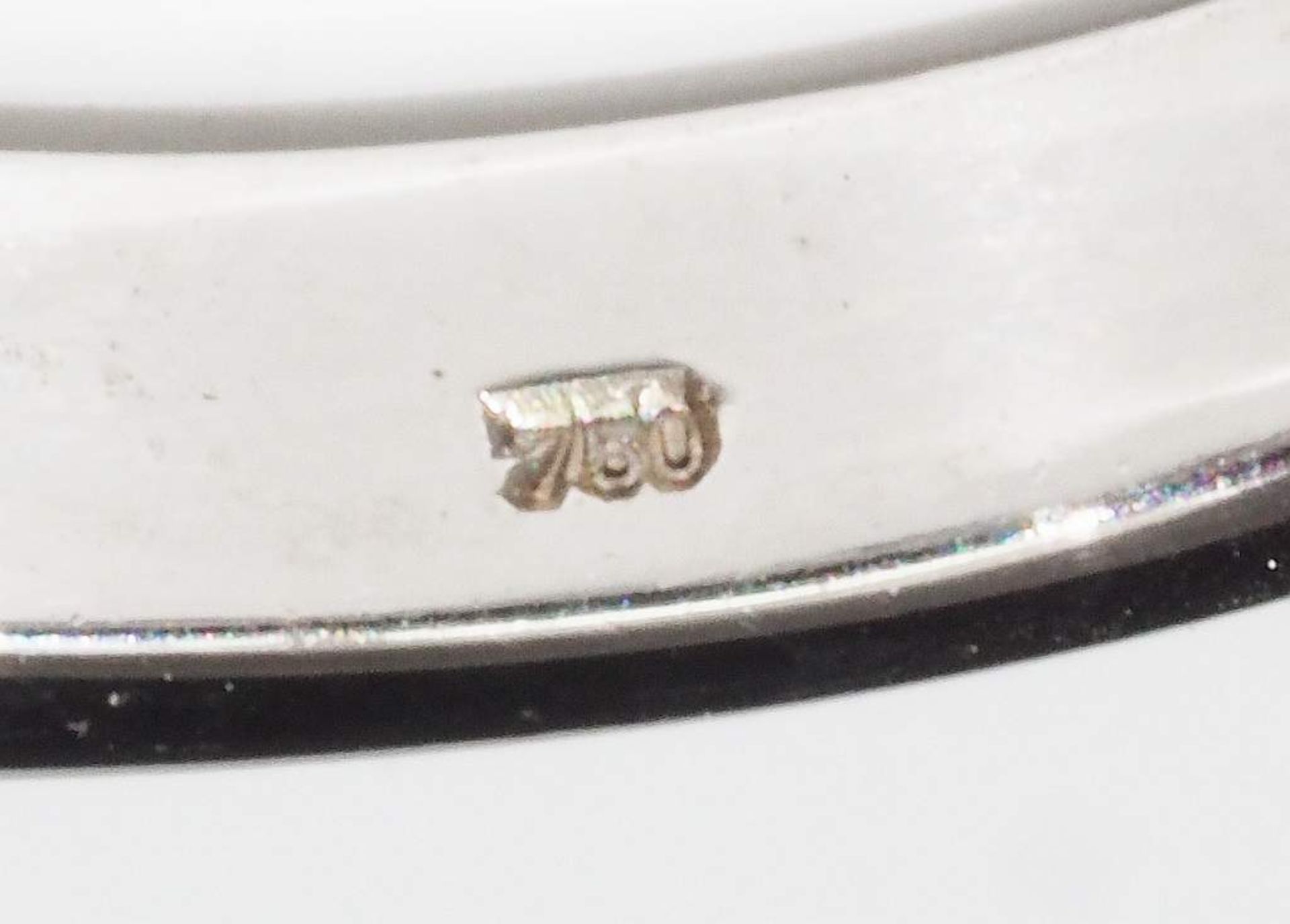 Damenring mit Brillanten und Diamanten. 750er Weißgold - Image 6 of 7