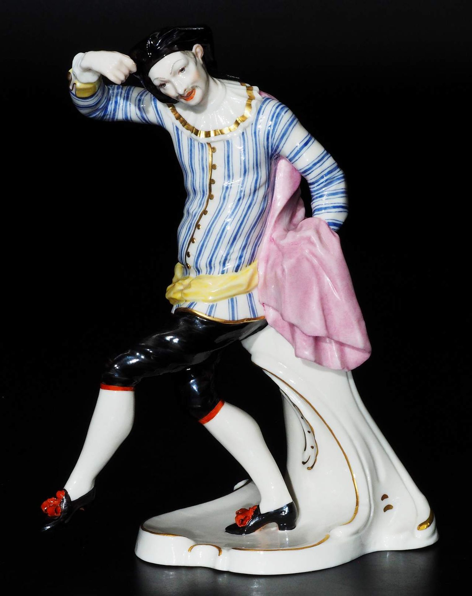 Komödianten-Figur "Scaramuz", aus der Serie der Commedia dell'Arte. - Image 2 of 7