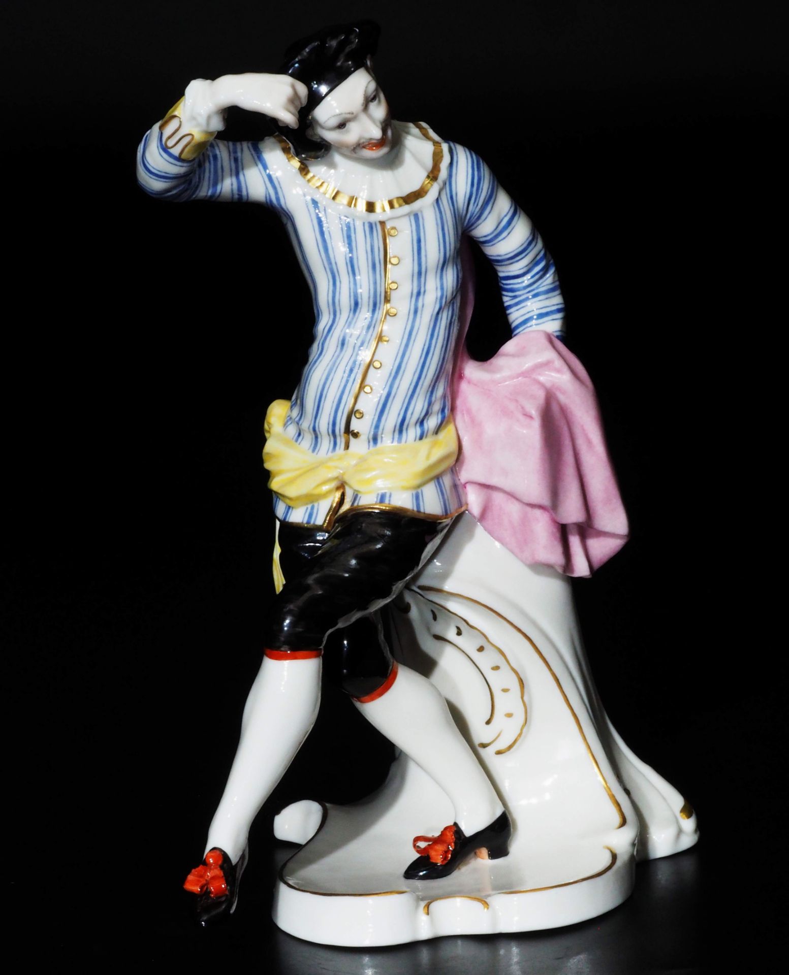 Komödianten-Figur "Scaramuz", aus der Serie der Commedia dell'Arte. - Image 5 of 7