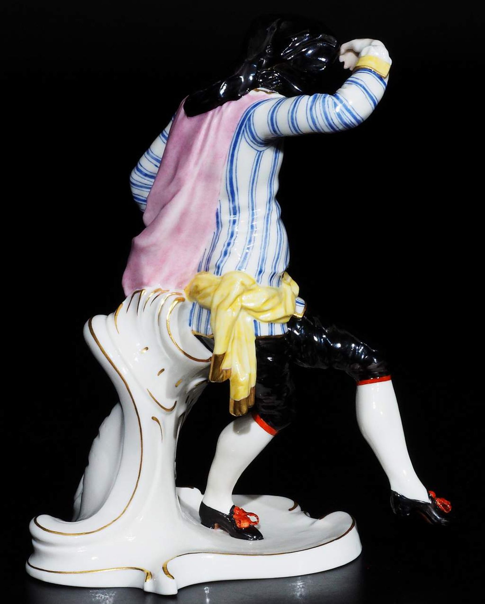 Komödianten-Figur "Scaramuz", aus der Serie der Commedia dell'Arte. - Image 4 of 7