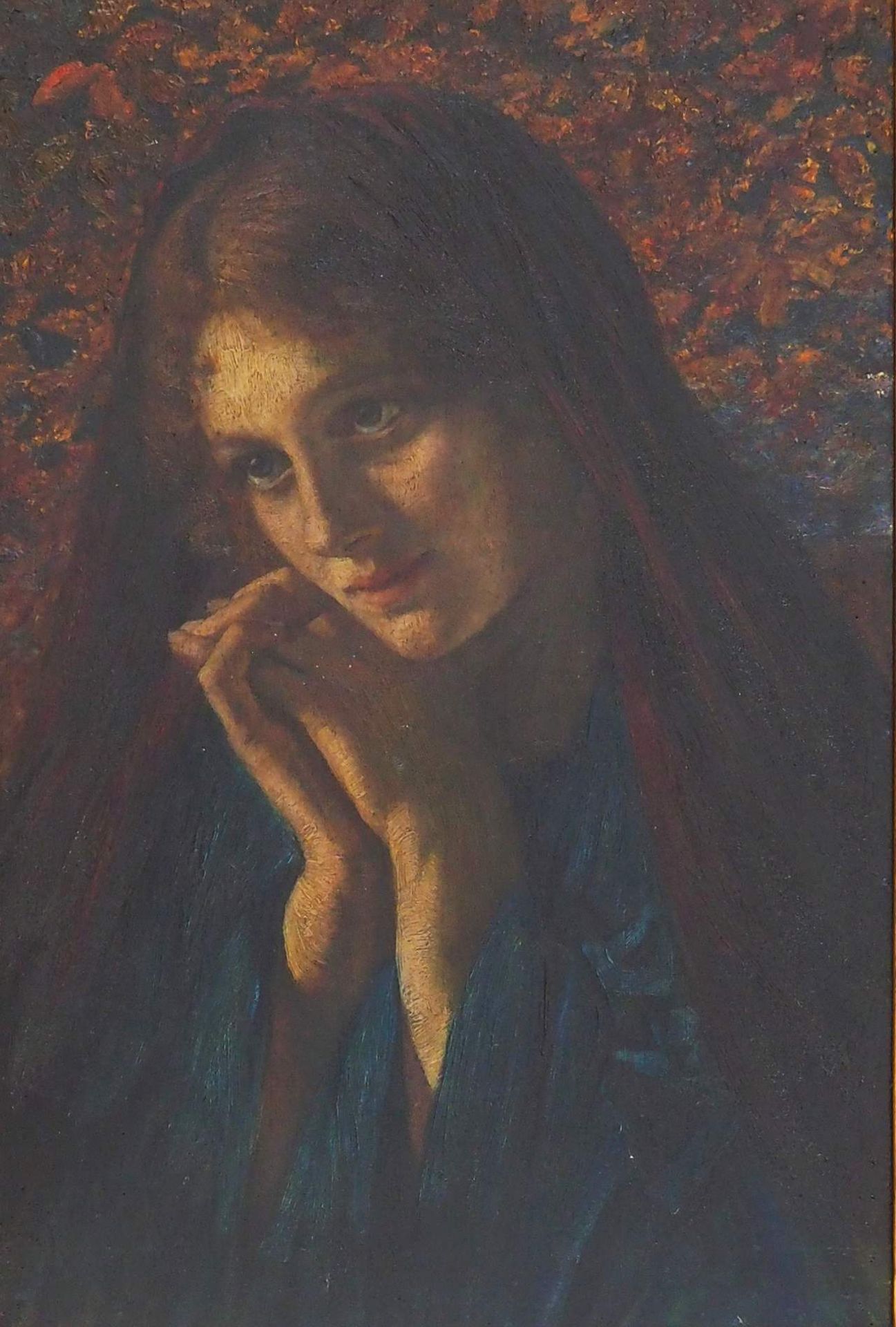 Symbolist, "Betende Frau", um 1880. - Image 2 of 4