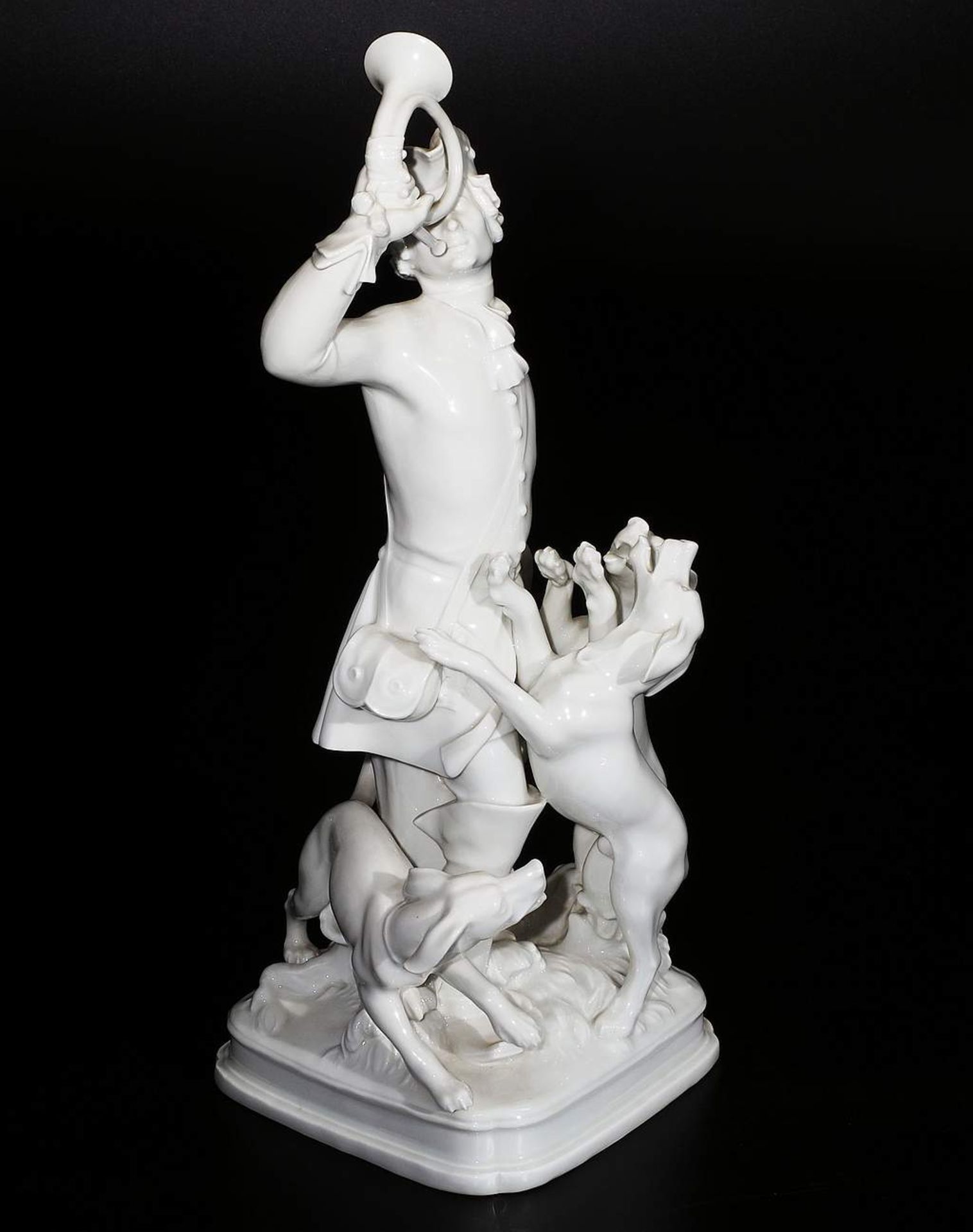 Figurengruppe "Jäger mit Jagdhunden", MEISSEN 1987, 1. Wahl. - Image 3 of 7