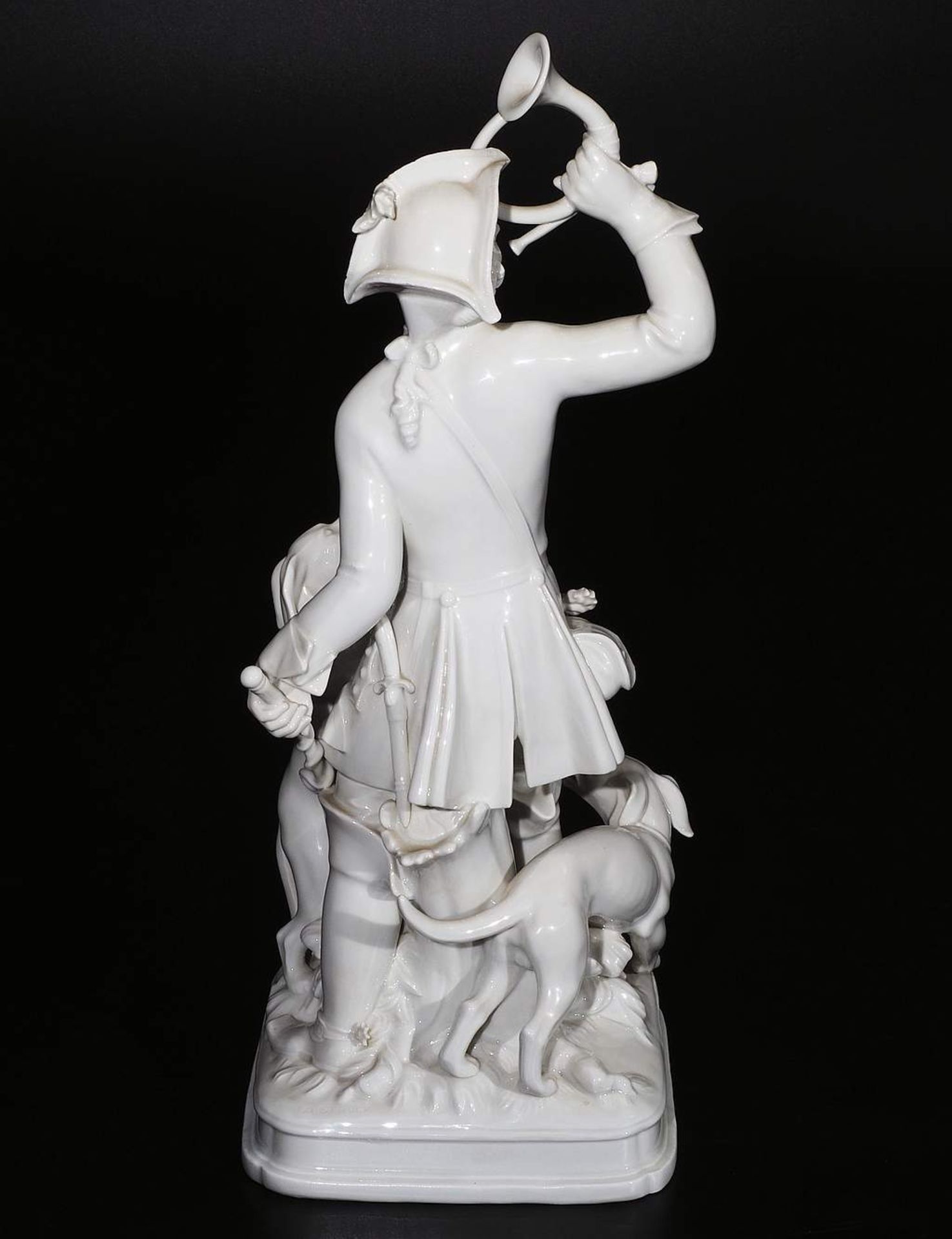 Figurengruppe "Jäger mit Jagdhunden", MEISSEN 1987, 1. Wahl. - Image 4 of 7