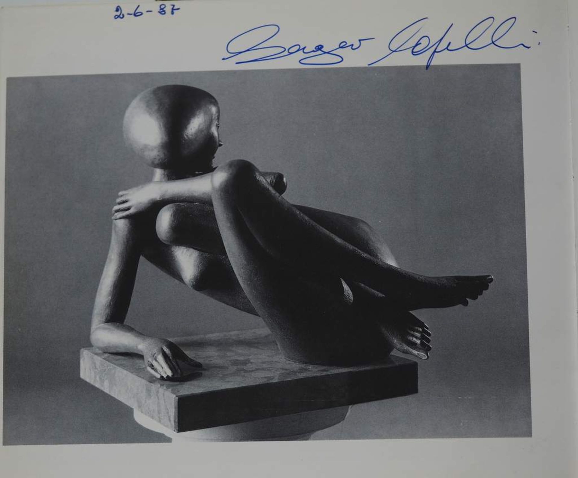 Erotische Bonze- Figur des CAPELLINIE, Sergio. 1942 Bolona, zeitgenössischer italienischer Bildhauer - Image 10 of 11