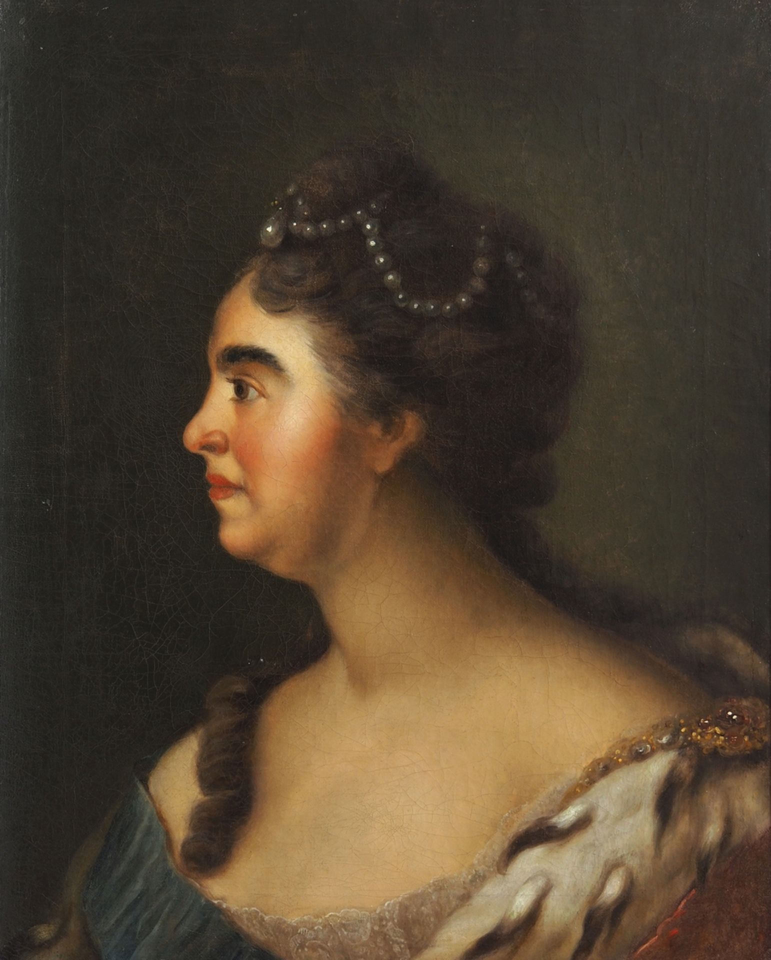 Porträt Katharina I. (1684 - 1729). zweite Gemahlin Peter des Großen. .