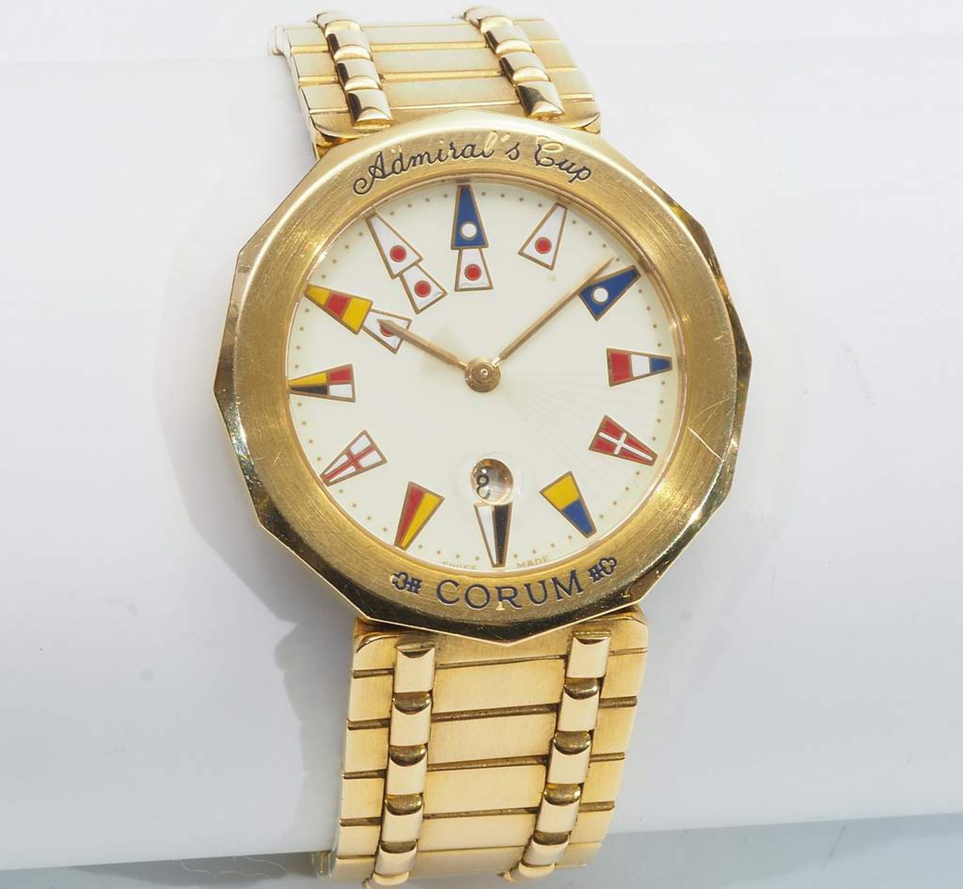 Armbanduhr CORUM "Admirls Cup", unisex, 750er Gelbgold. - Bild 3 aus 7