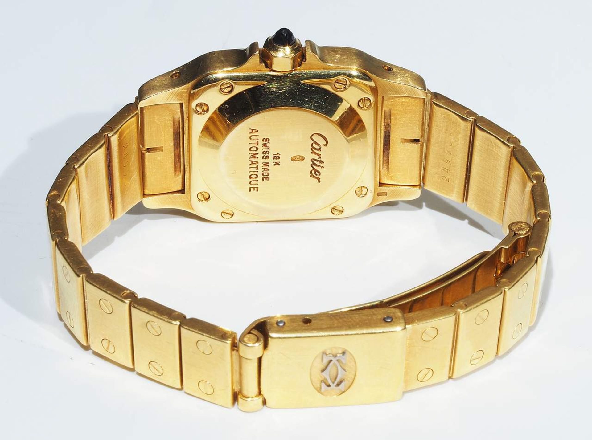 Original Armbanduhr CARTIER SANTOS - mittlere Größe. - Image 5 of 9