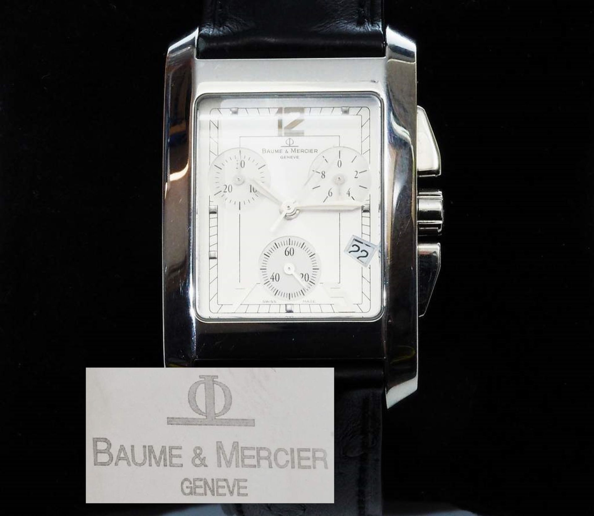 Herrenarmbanduhr BAUME & MERCIER. Modell Hampton Chronograph,