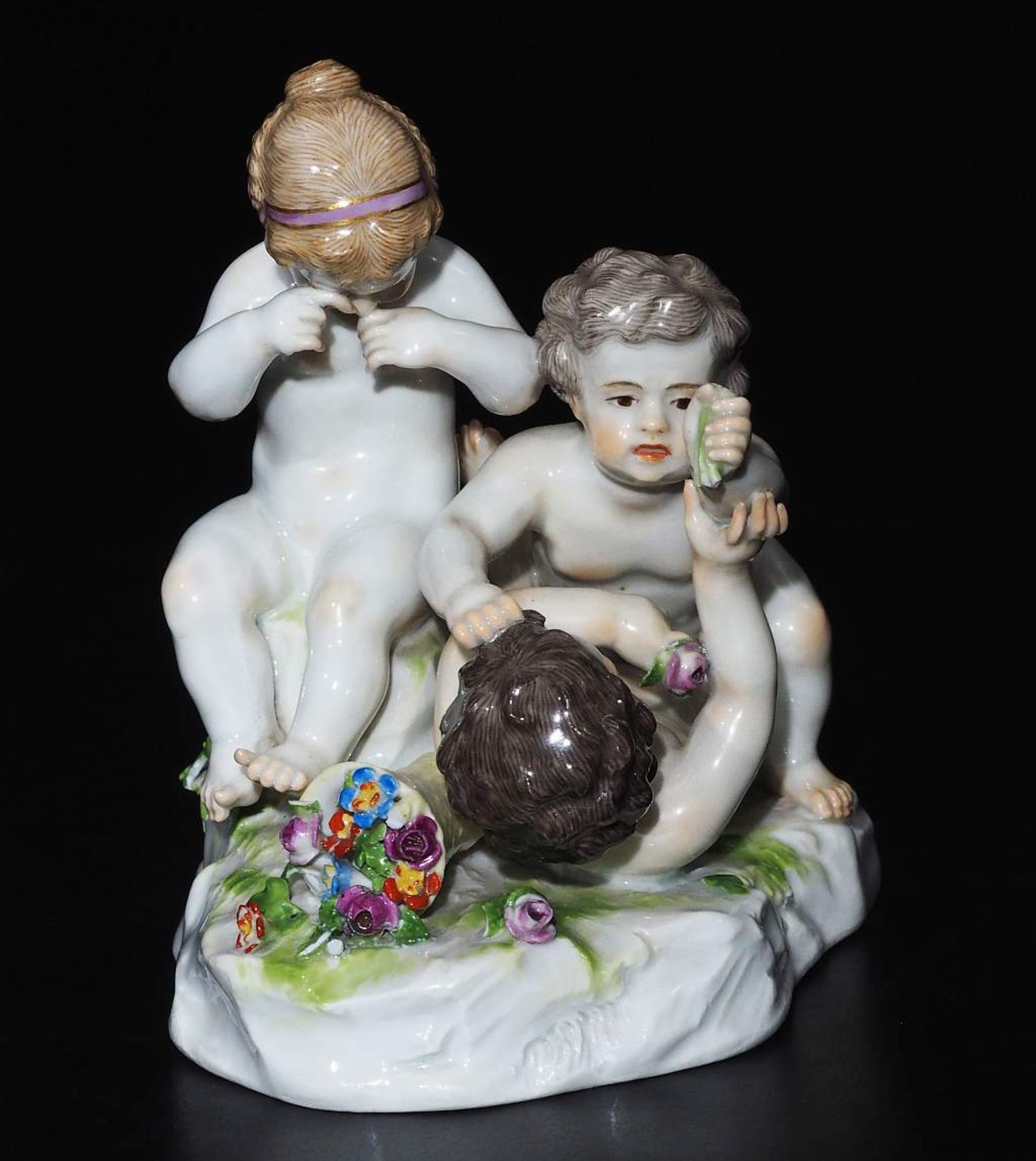 Amoretten-Figurengruppe, MEISSEN Marke 1860 - 1923, 1. Wahl - Image 3 of 9