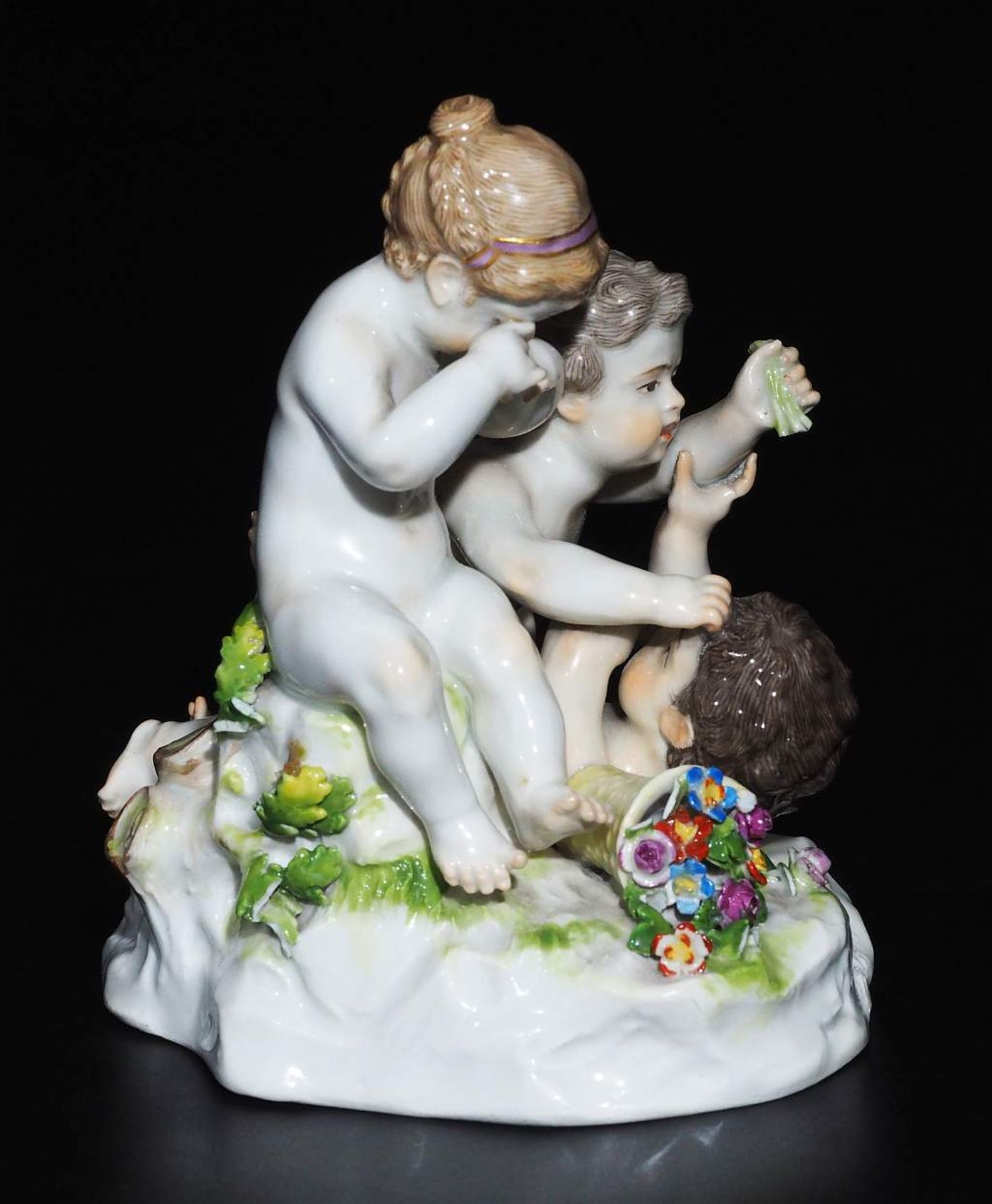 Amoretten-Figurengruppe, MEISSEN Marke 1860 - 1923, 1. Wahl - Image 4 of 9