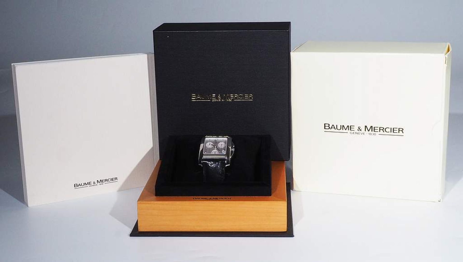 Herrenarmbanduhr BAUME & MERCIER. Modell Hampton Chronograph, - Image 9 of 10