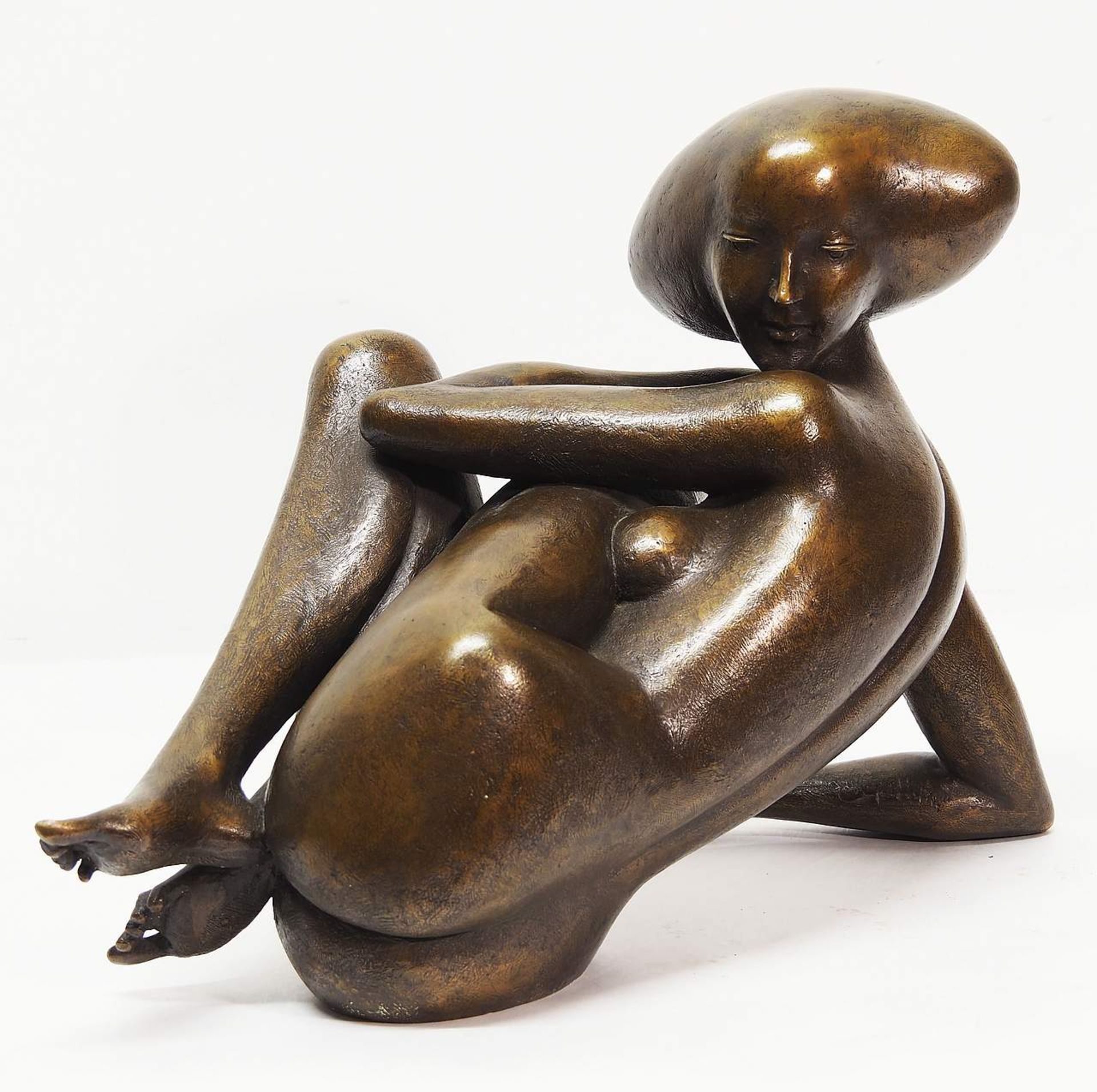 Erotische Bonze- Figur des CAPELLINIE, Sergio. 1942 Bolona, zeitgenössischer italienischer Bildhauer - Bild 2 aus 11