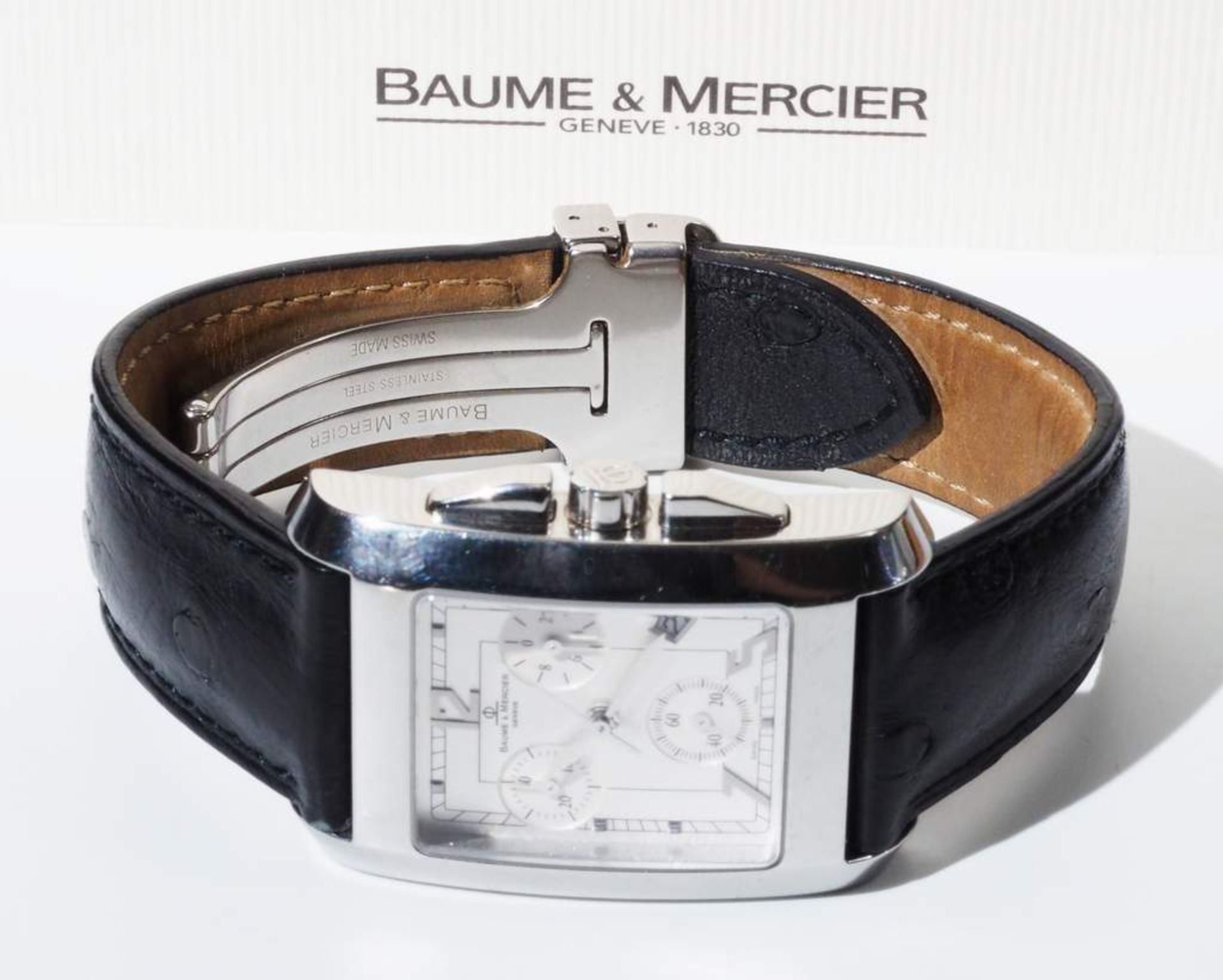 Herrenarmbanduhr BAUME & MERCIER. Modell Hampton Chronograph, - Image 4 of 10