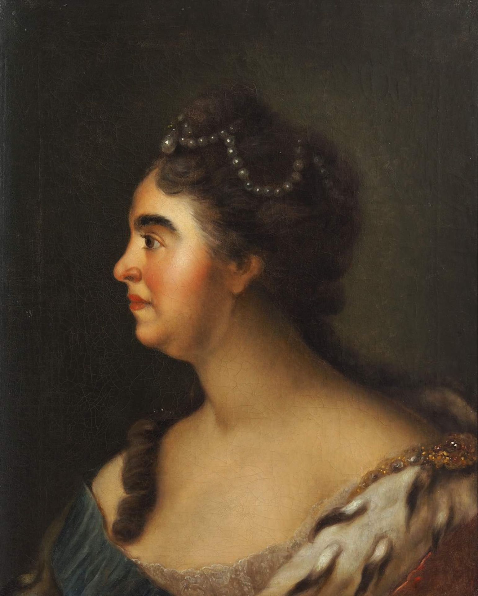 Porträt Katharina I. (1684 - 1729). zweite Gemahlin Peter des Großen. . - Bild 2 aus 5