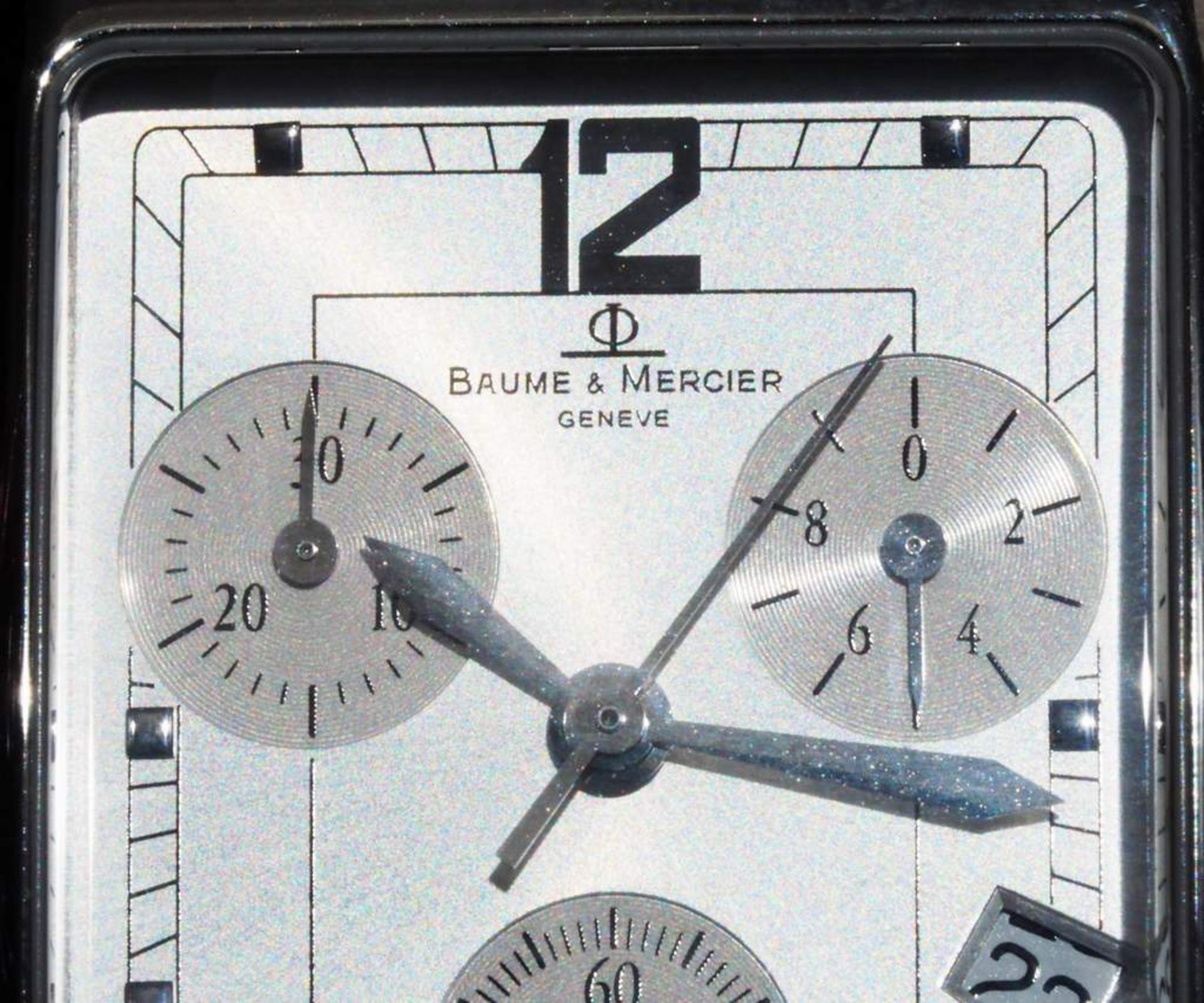 Herrenarmbanduhr BAUME & MERCIER. Modell Hampton Chronograph, - Image 3 of 10