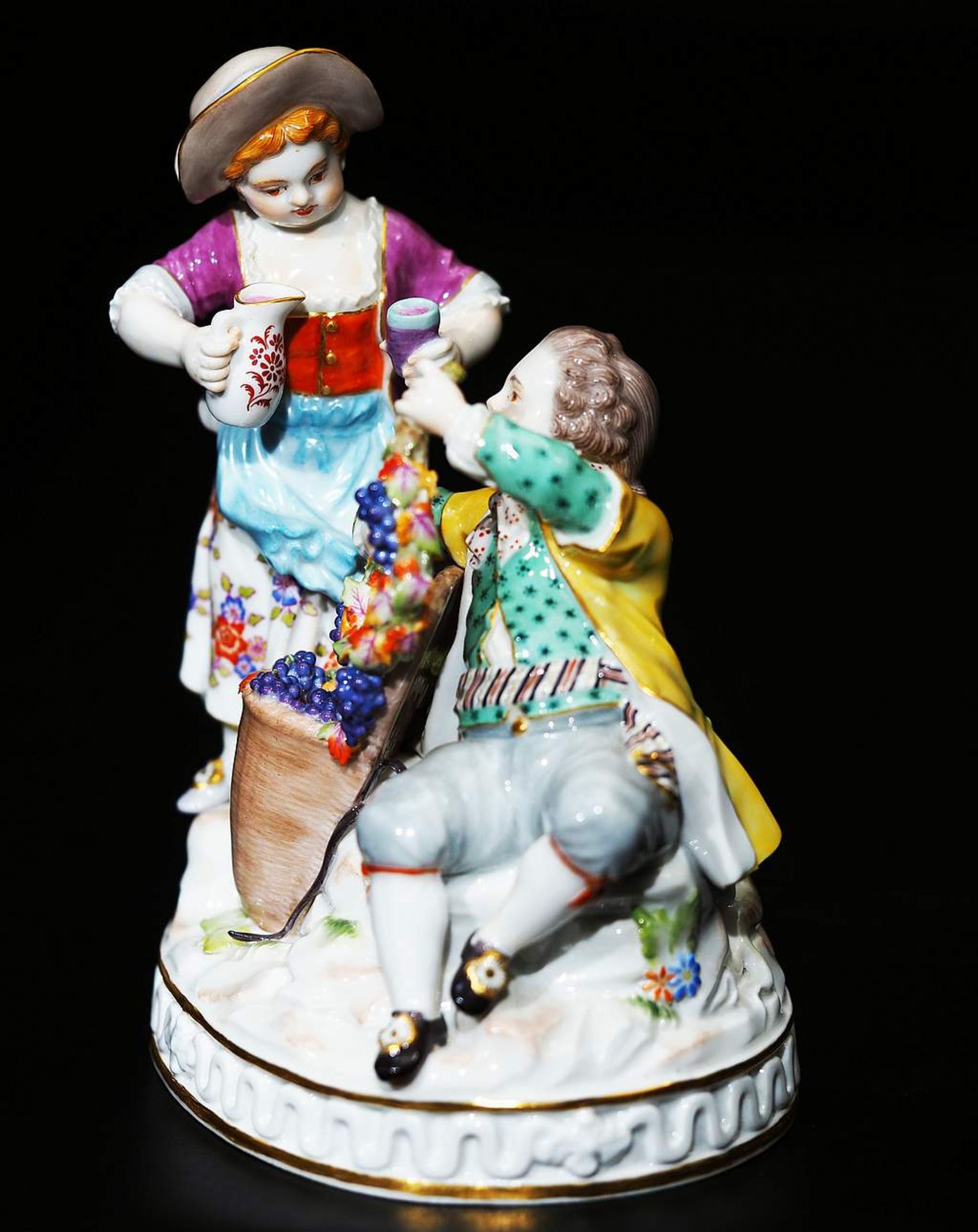 MEISSEN Figurengruppe "Allegorie der Herbst". MEISSEN 1991, - Bild 3 aus 7