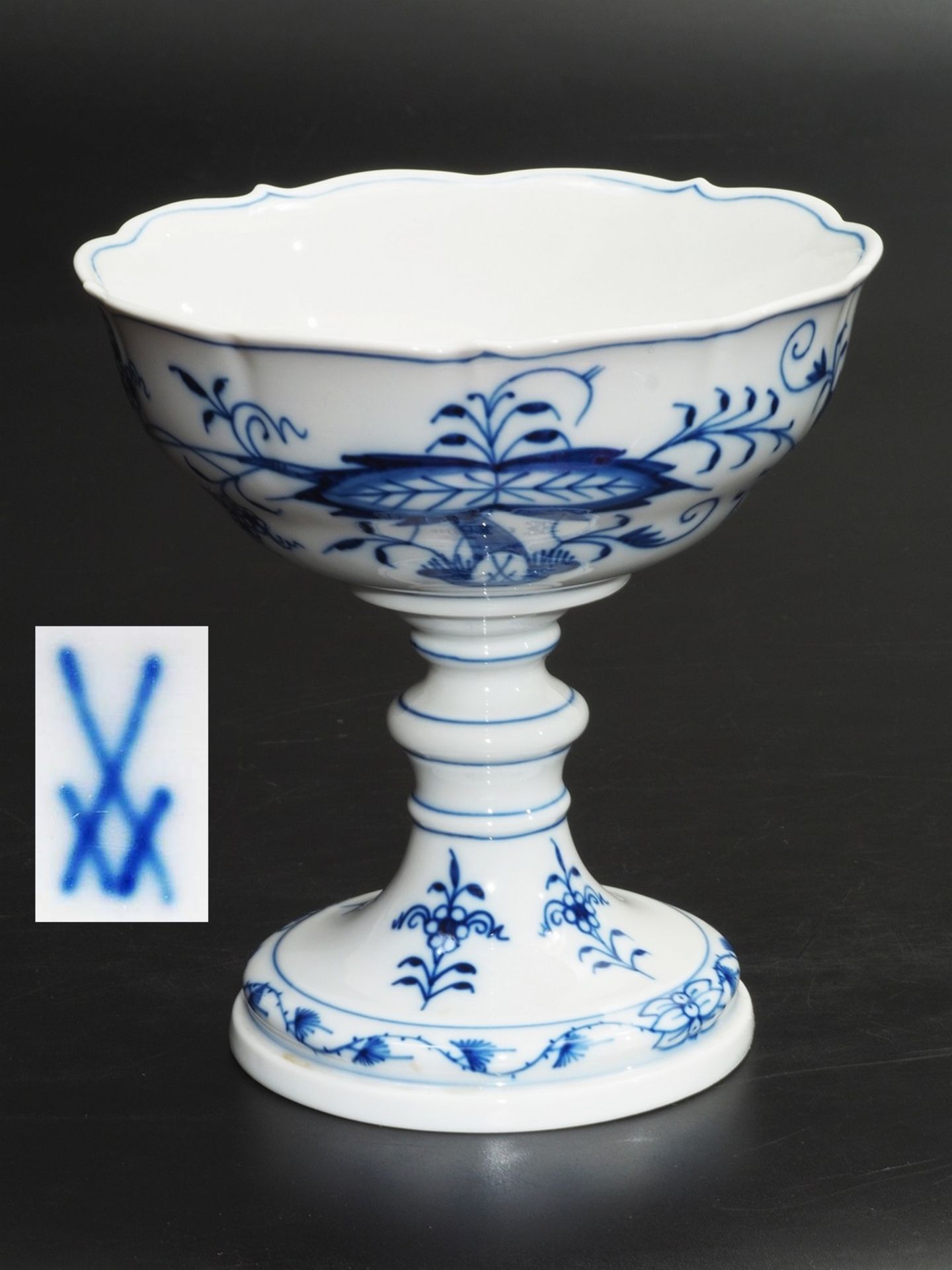 Tafelaufsatzschale, Form Nr. 54/10. MEISSEN 1980, 1. Wahl.