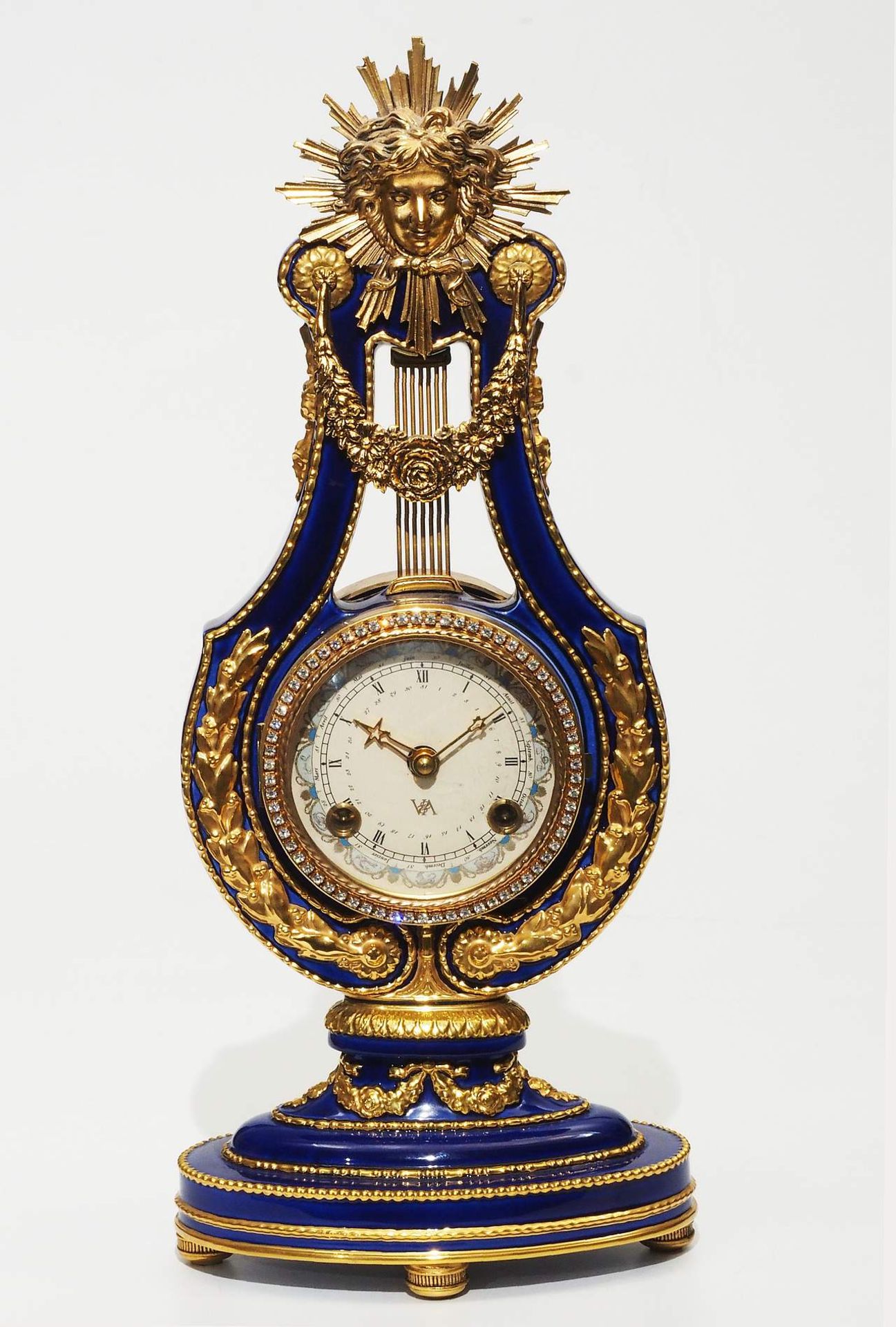 Marie Antoninette-Lyra Uhr, Franz Hermle, um ca. 1980. - Image 2 of 11