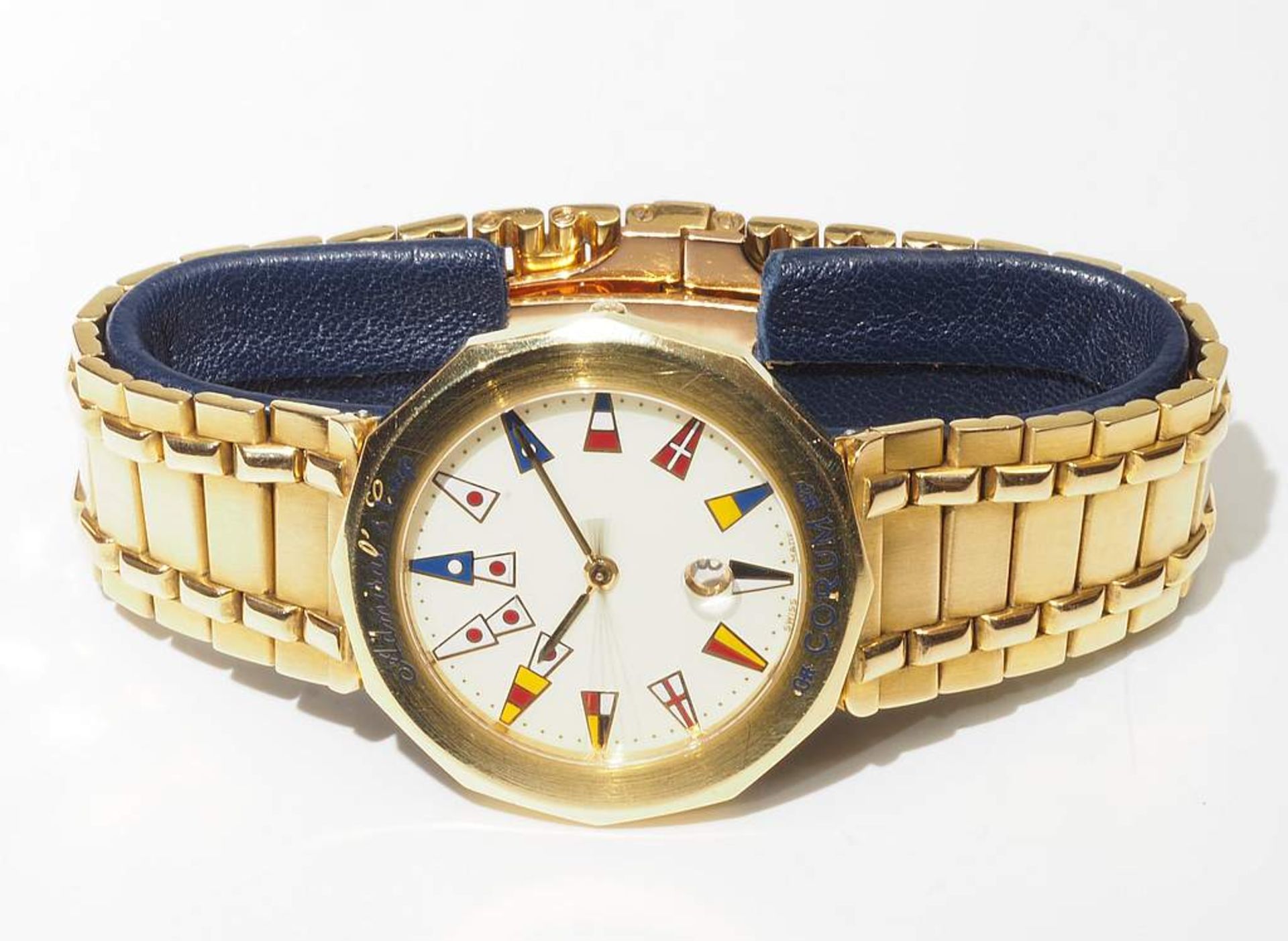 Armbanduhr CORUM "Admirls Cup", unisex, 750er Gelbgold. - Bild 4 aus 7