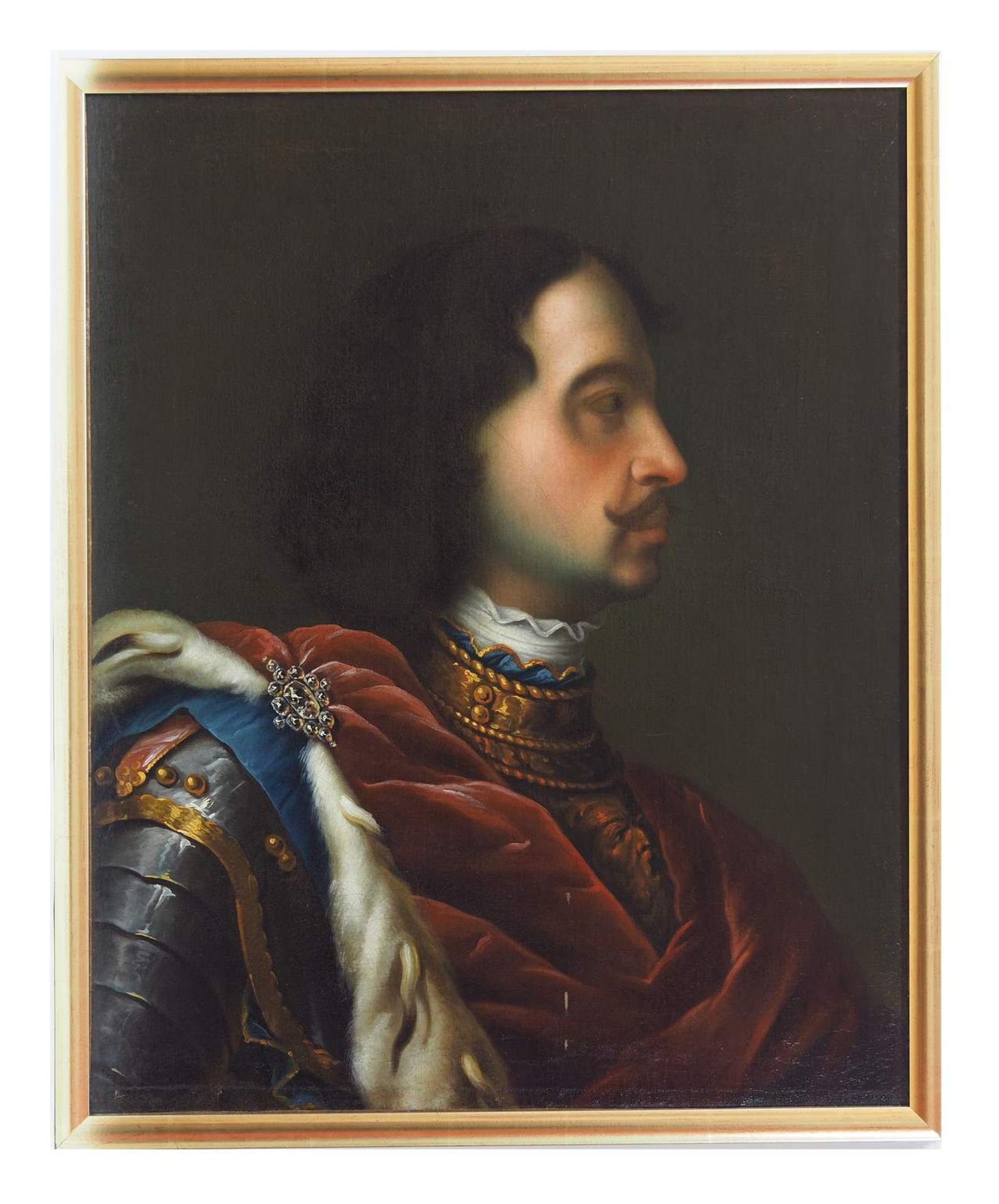 Porträt Peter I der Große, Zar und Großfürst von Rußland und von 1721 bis 1725 - Image 3 of 5
