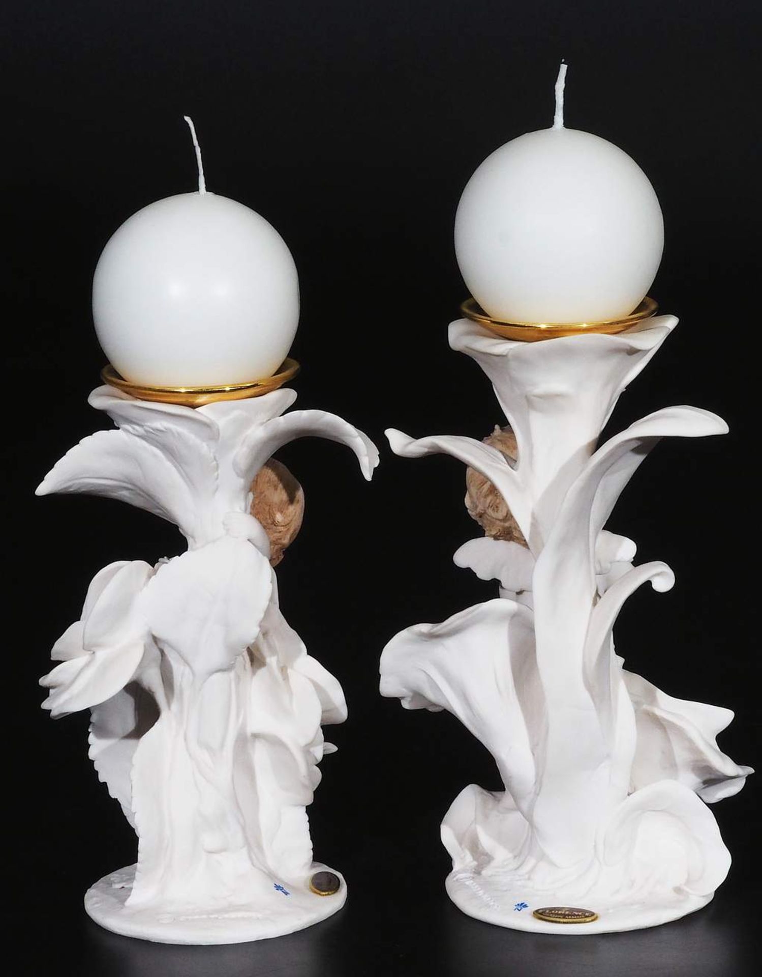 Zwei Kerzenhalter GIUSEPPE ARMANI / Italien. 20. Jahrhundert. - Image 3 of 6