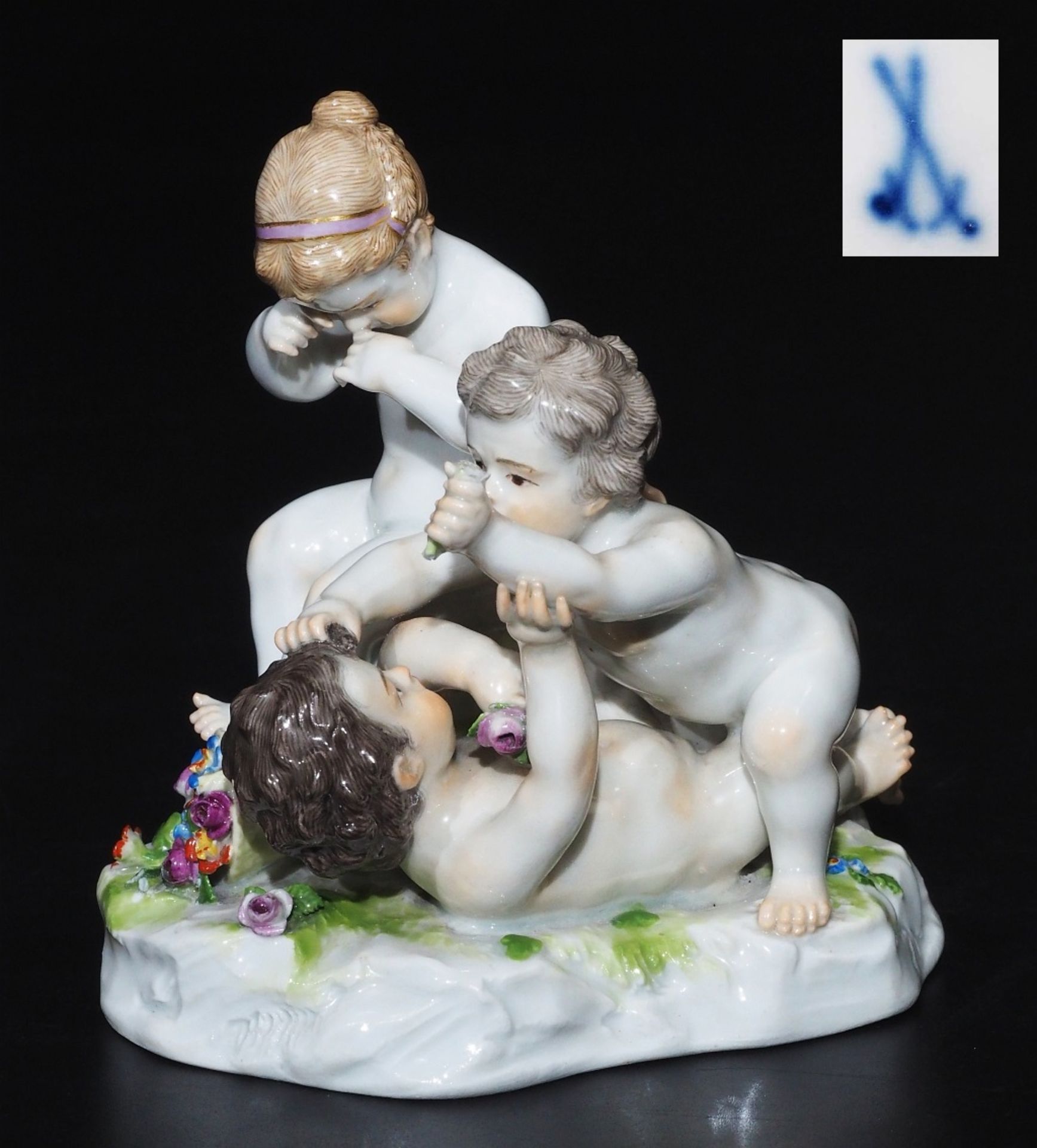 Amoretten-Figurengruppe, MEISSEN Marke 1860 - 1923, 1. Wahl