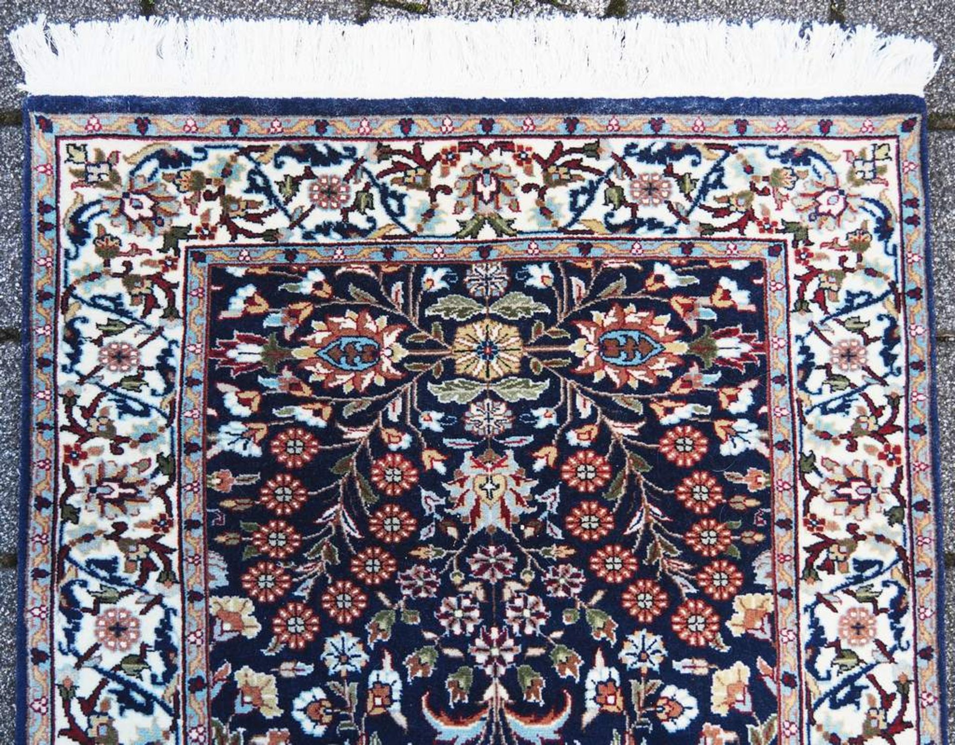Galerie / Läufer, "Blumen der sieben Berge". Provenience: Kerman, Knüpfland Persien - Image 4 of 5